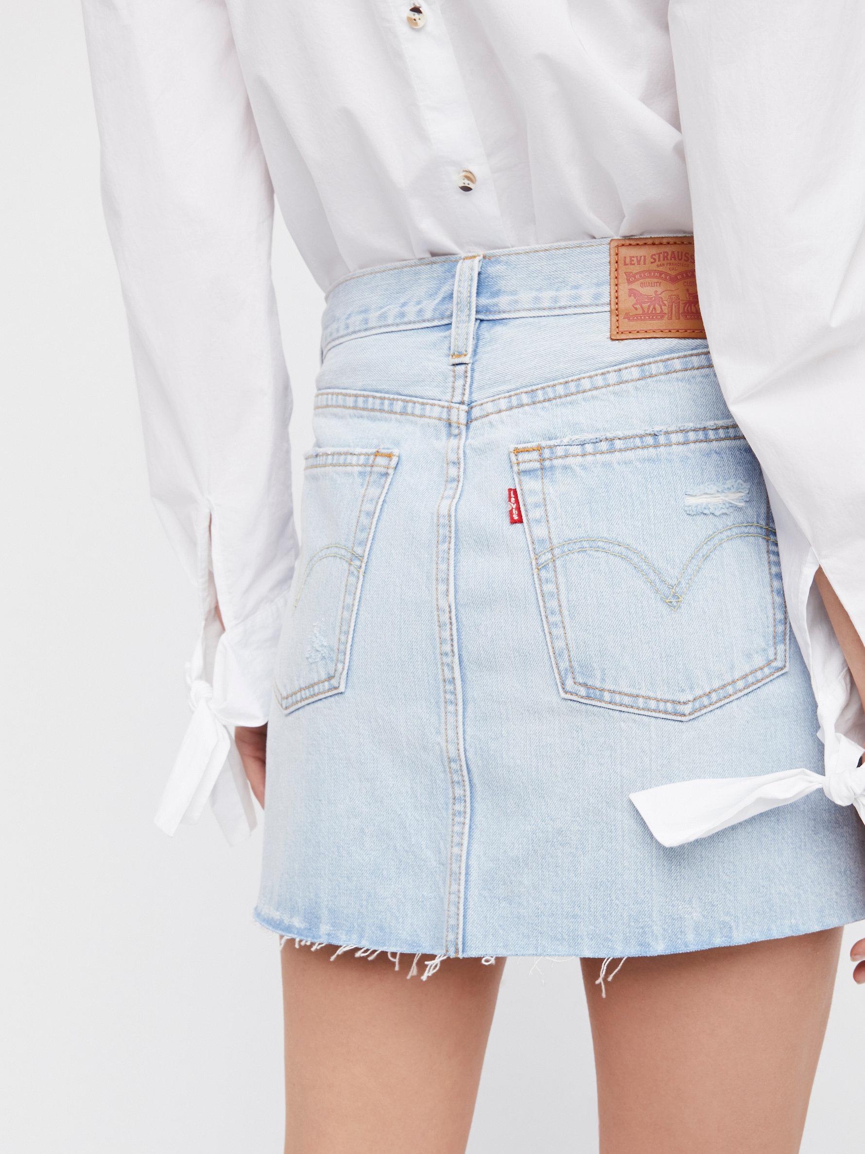 levis jean skirt