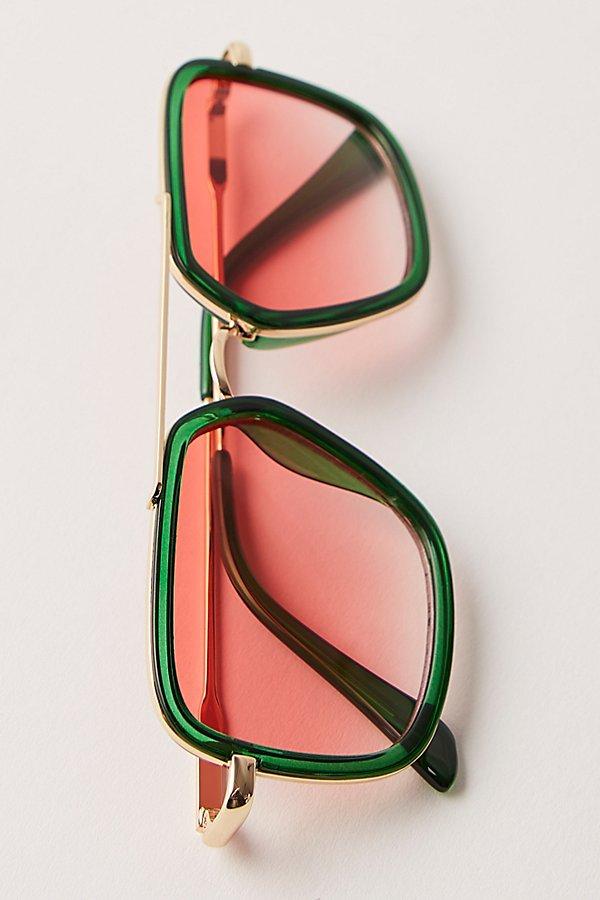 ISO (not for sale!): Free People Luna Sunglasses — Yellow Lenses with Red Frame Free People Luna Classic Aviator Sunglasses in Red | Lyst main image 2