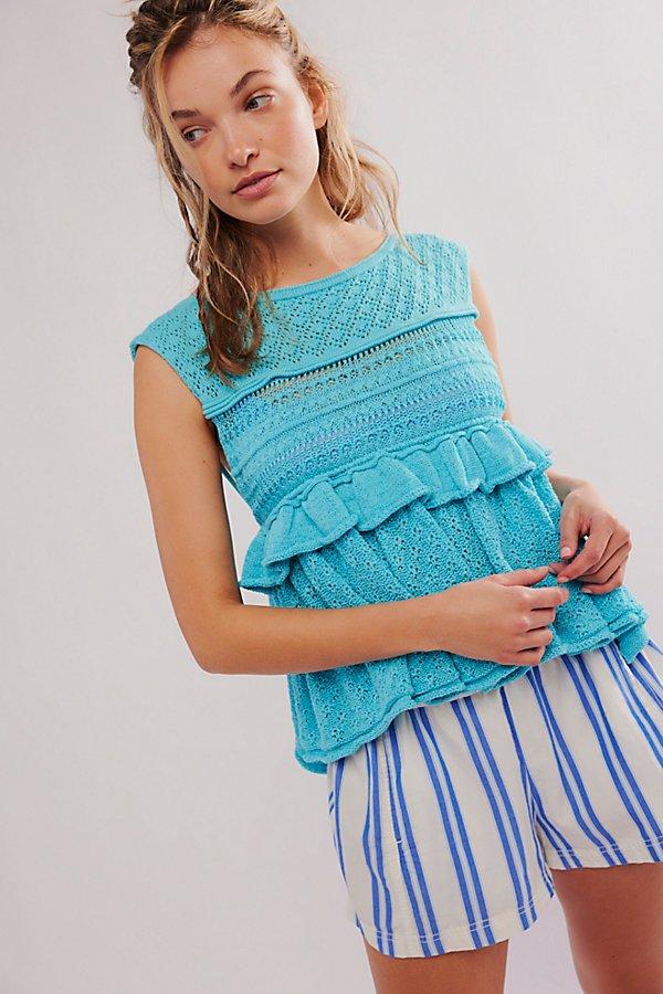 free people ruffle top