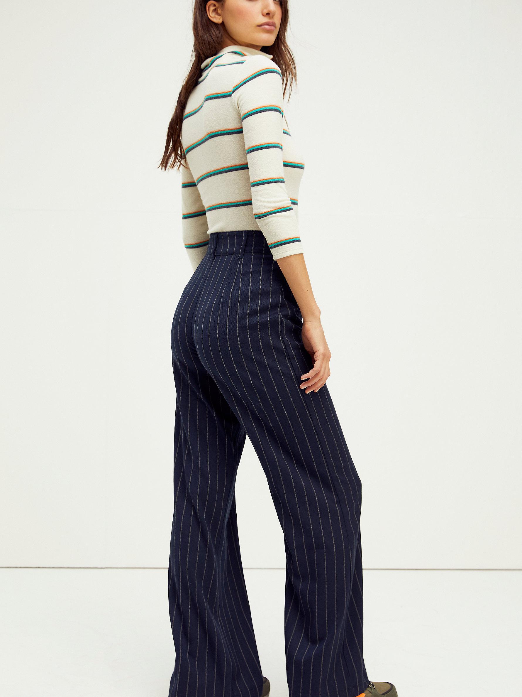 Free People Synthetic Plaid Jules Pants 