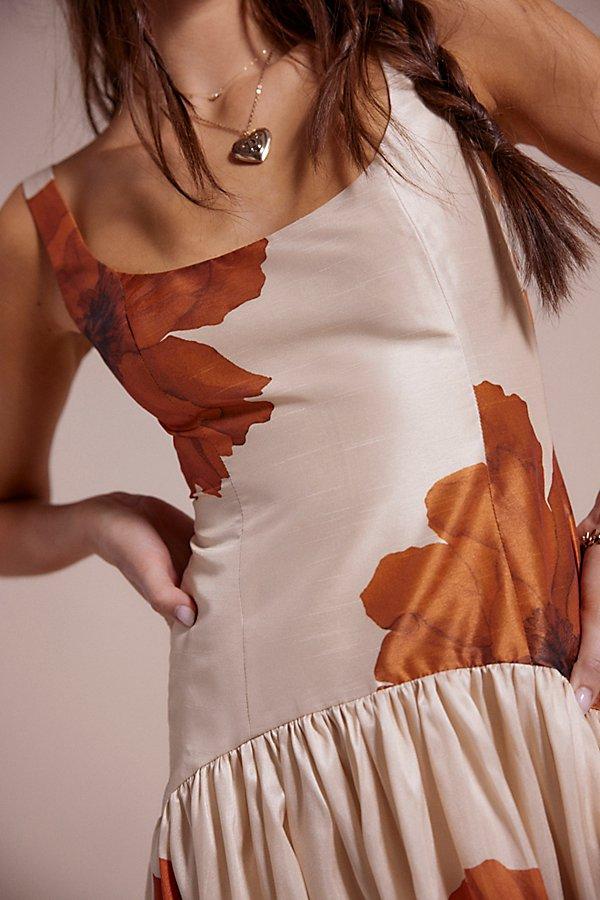 hutch brown dress Anthropologie Hutch Strapless Bow Slim Mini Dress Medium Brown Dot