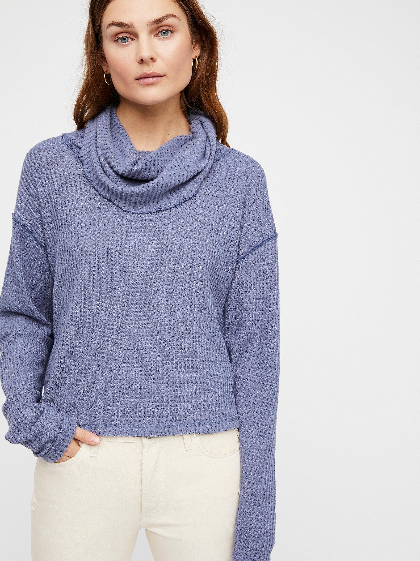 free people thermal turtleneck