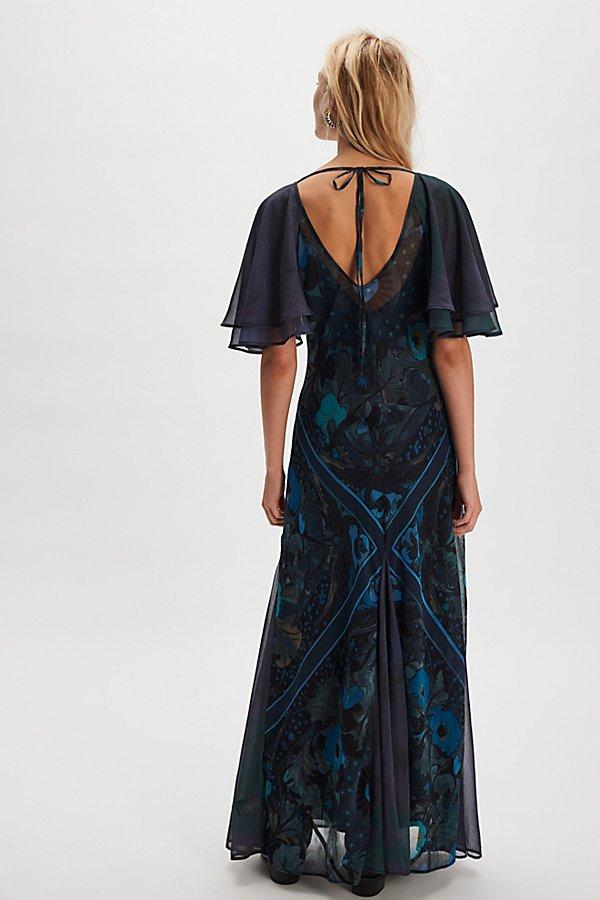 celeste maxi dress free people Free People Celeste Lace Mesh Floral Appliqu Embroidered Maxi Dress 10
