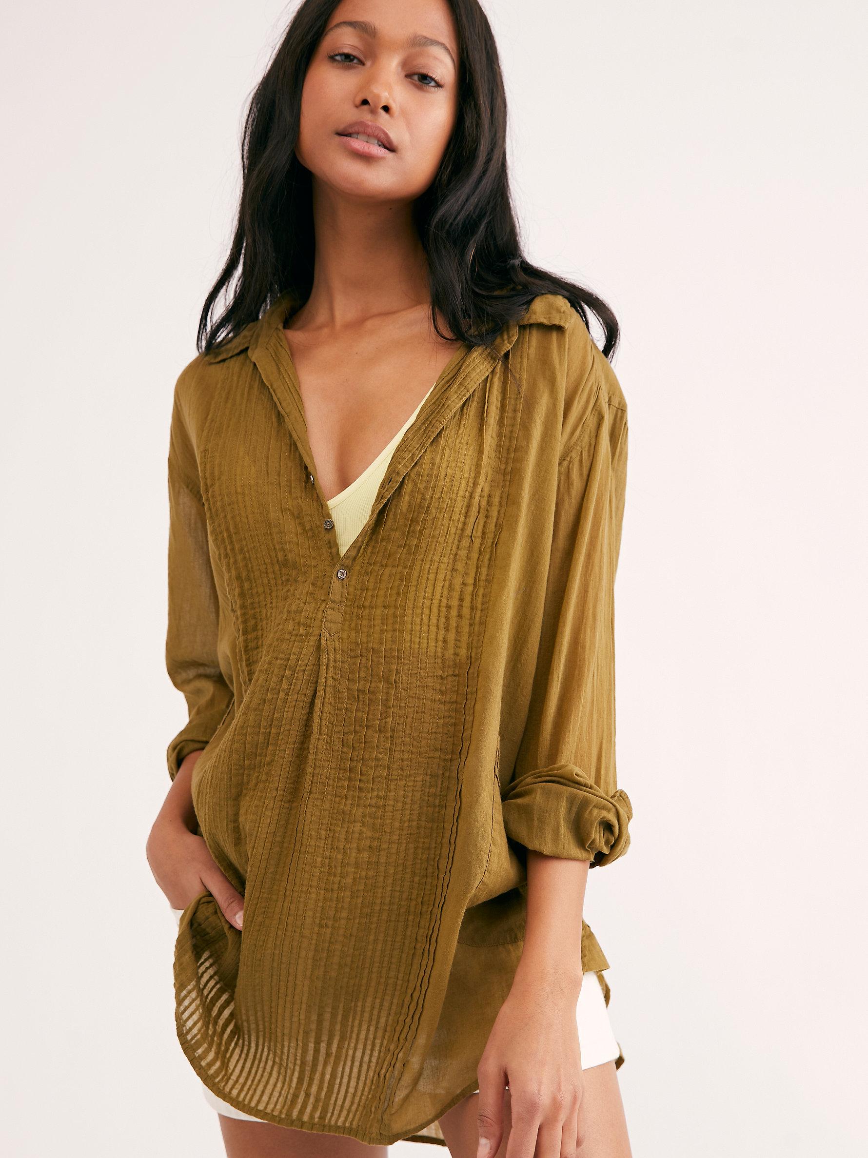 Free People Fp One Waverly Tunic in Green | Lyst