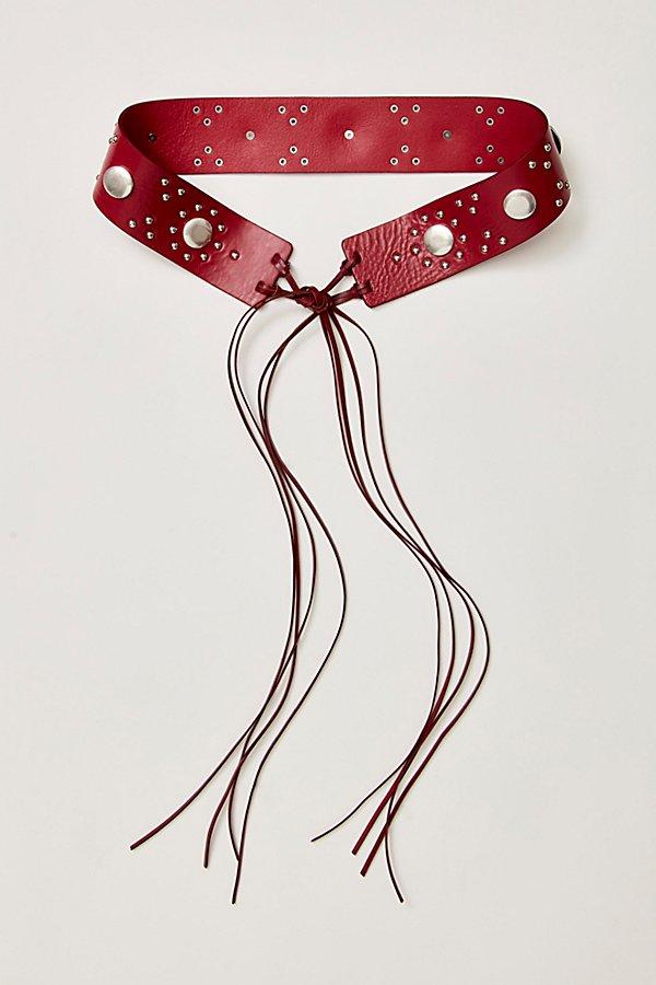 Free People Leda Wrap Belt in Red | Lyst