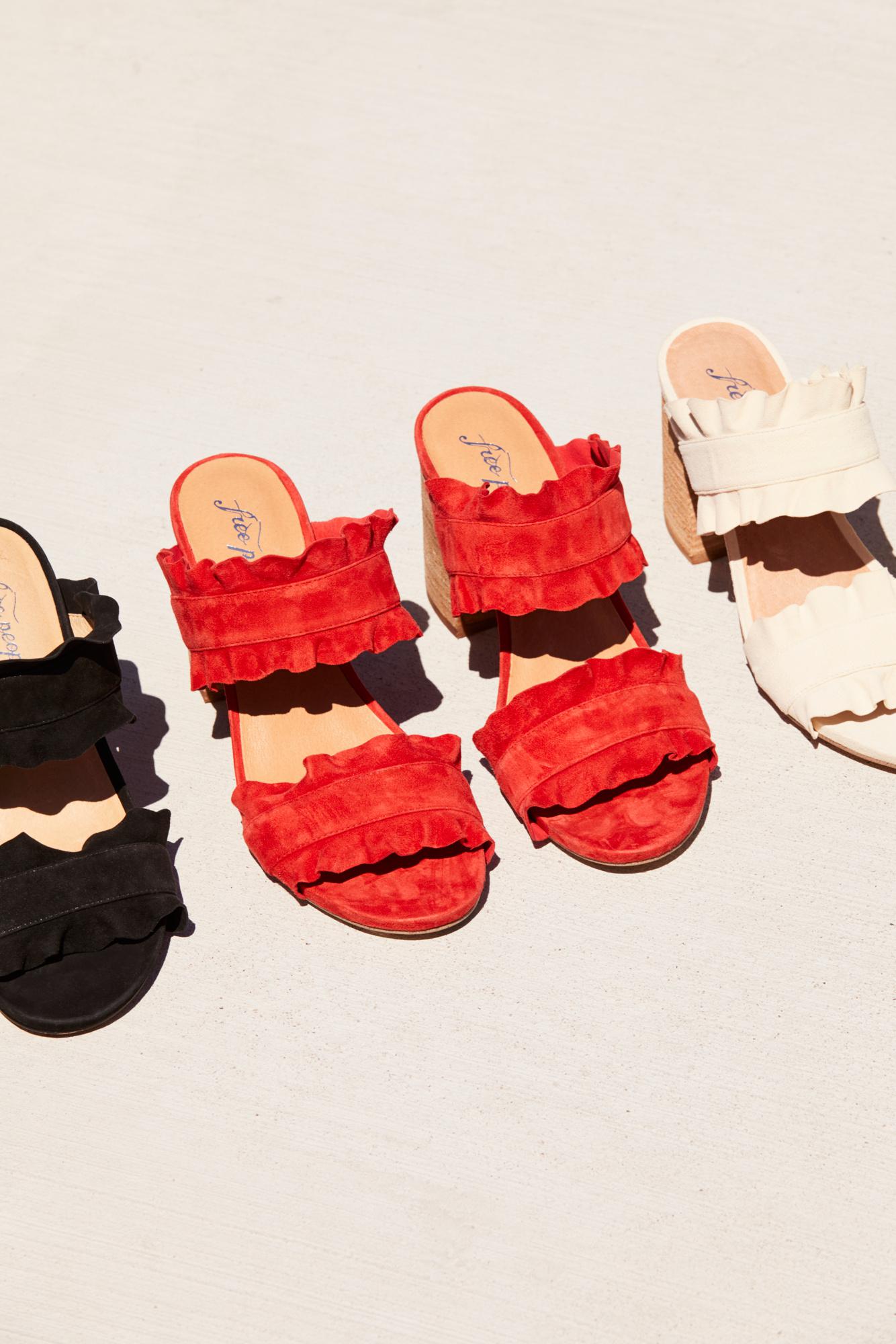 rosie ruffle heel