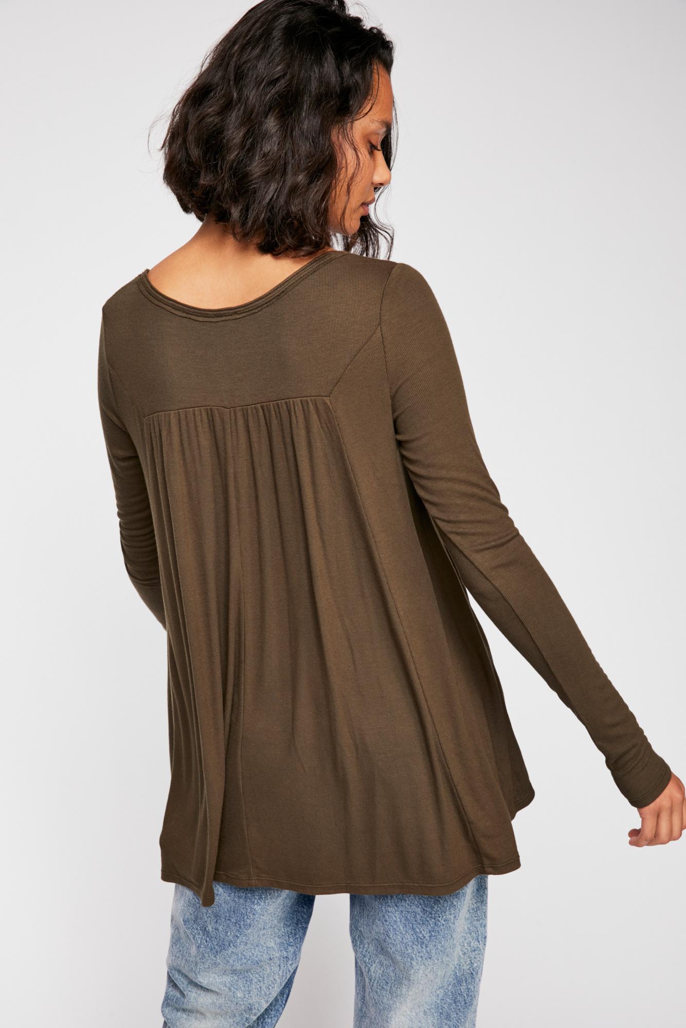 Free People Synthetic We The Free Love Valley Long Sleeve Top in 