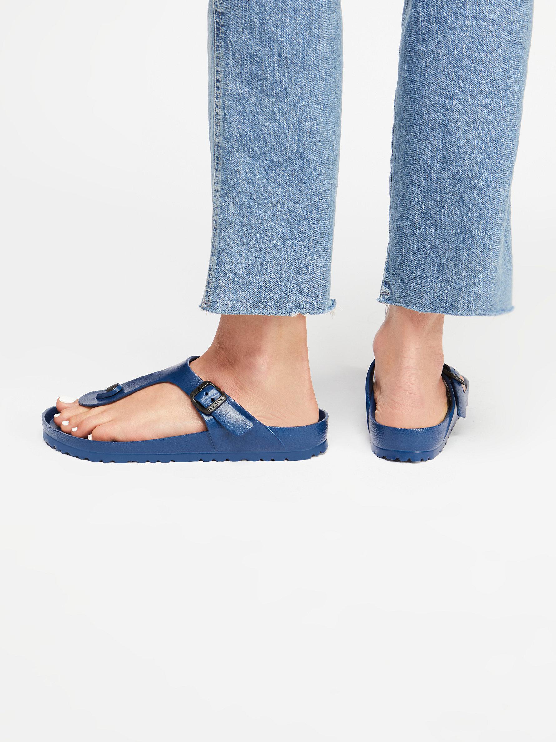birkenstock gizeh eva navy blue