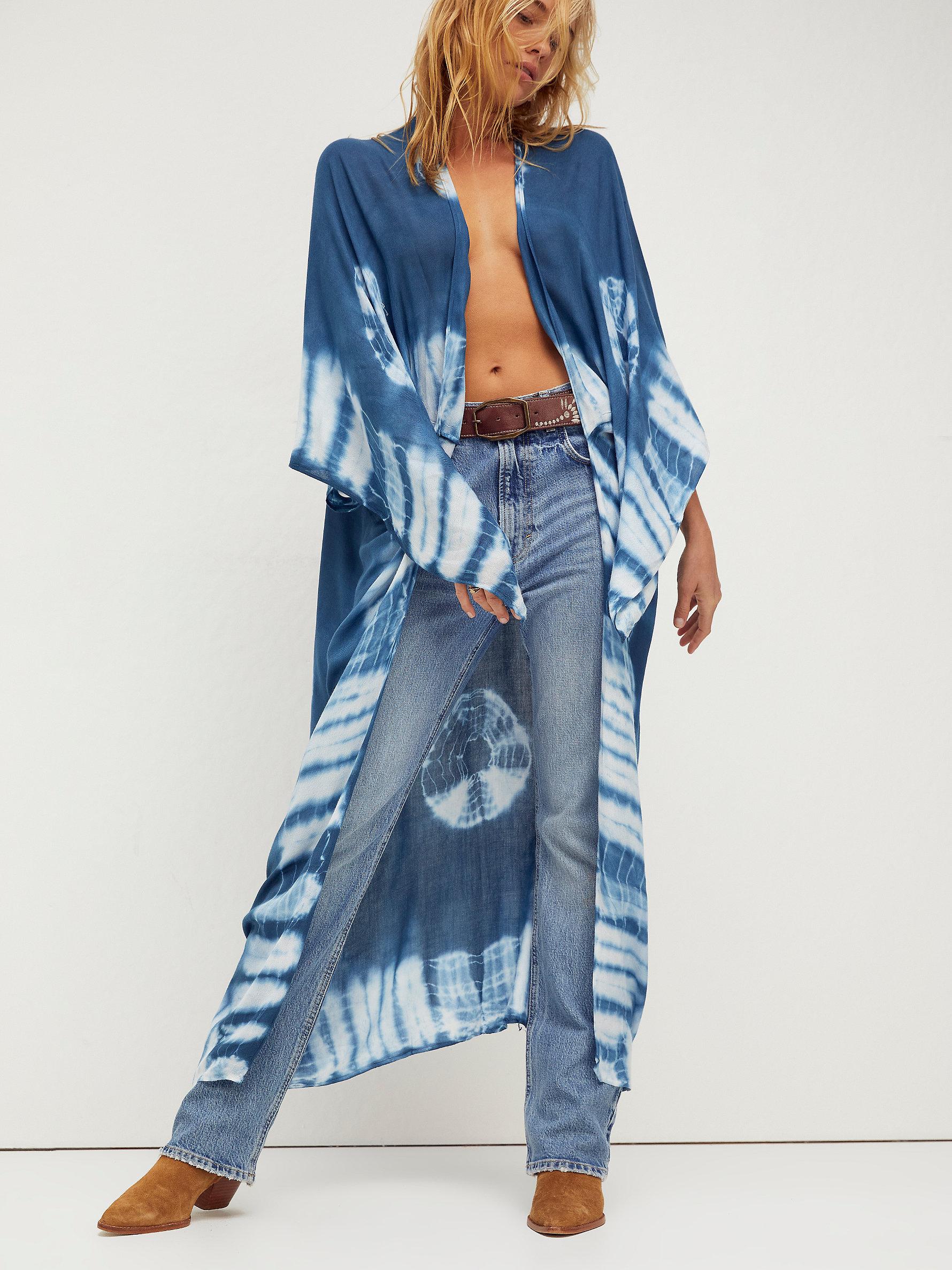 FP1 Sasha Tie-Dye Kimono Details about   Free People NEW Medium/Large Lavender Combo 