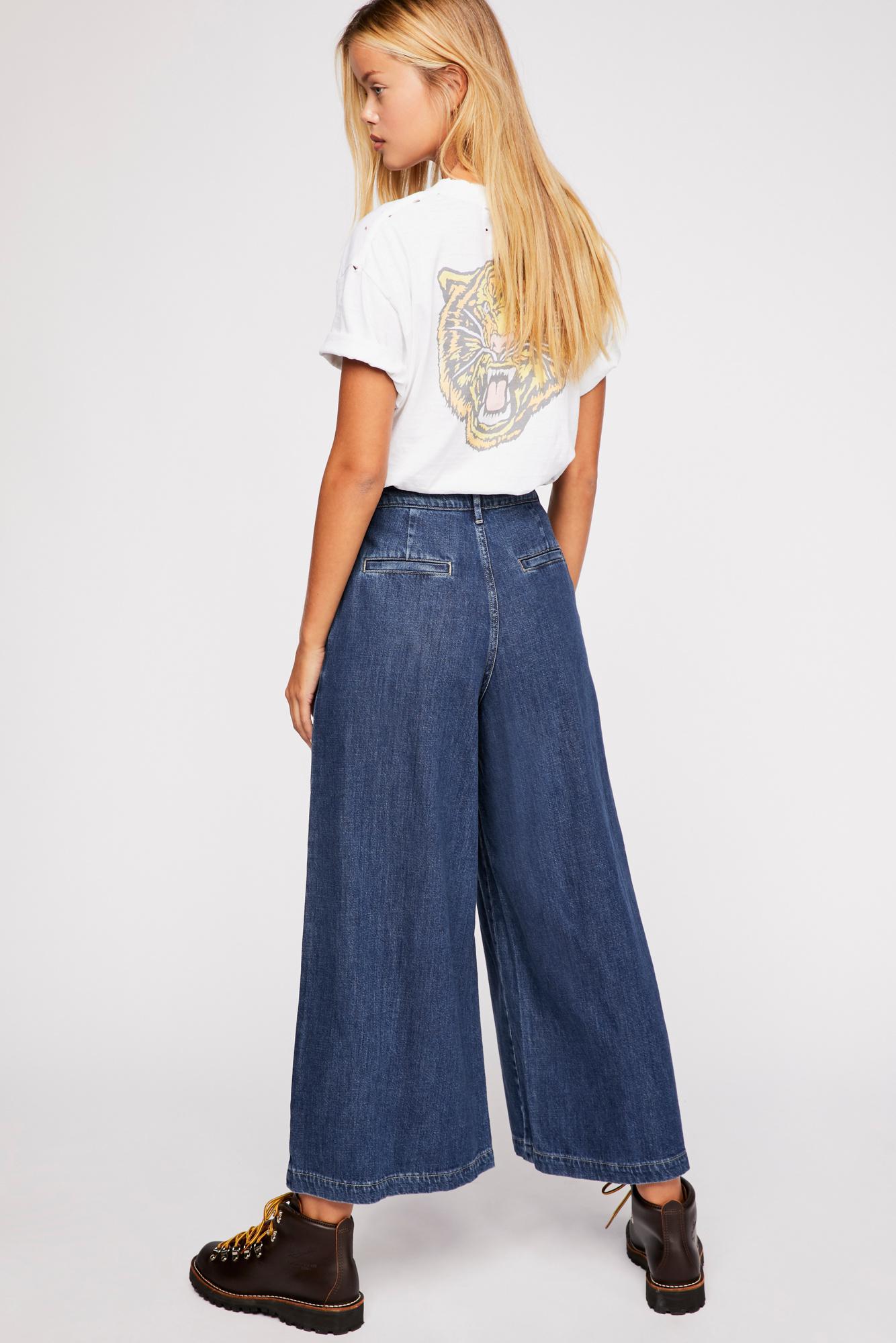 Levi's Wide Leg Pleated Jeans Outlet 