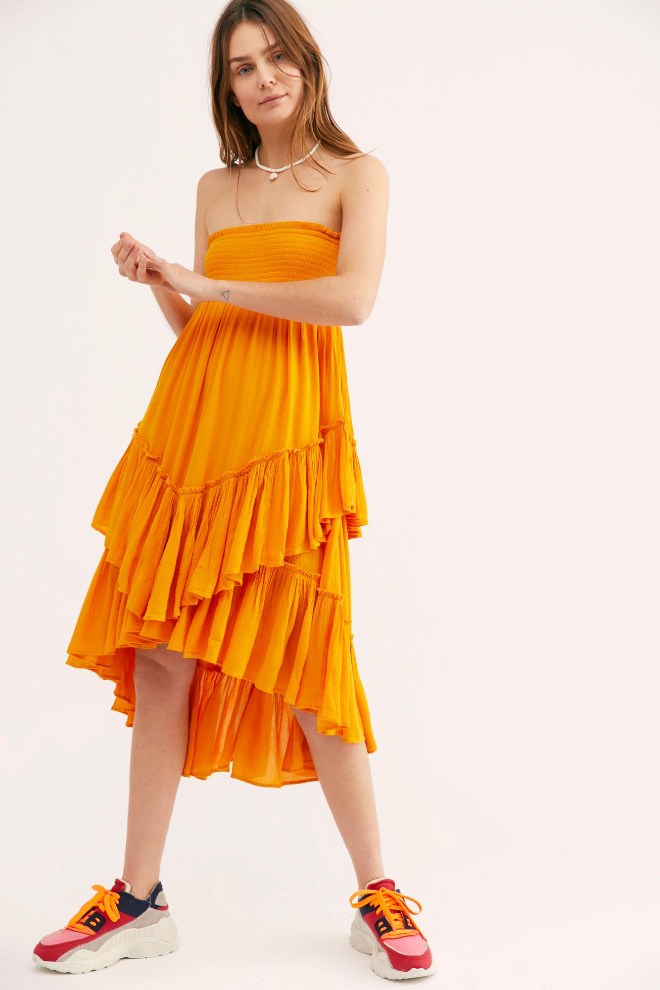 Free People Convertible Skirt By Endless Summer in Orange | Lyst