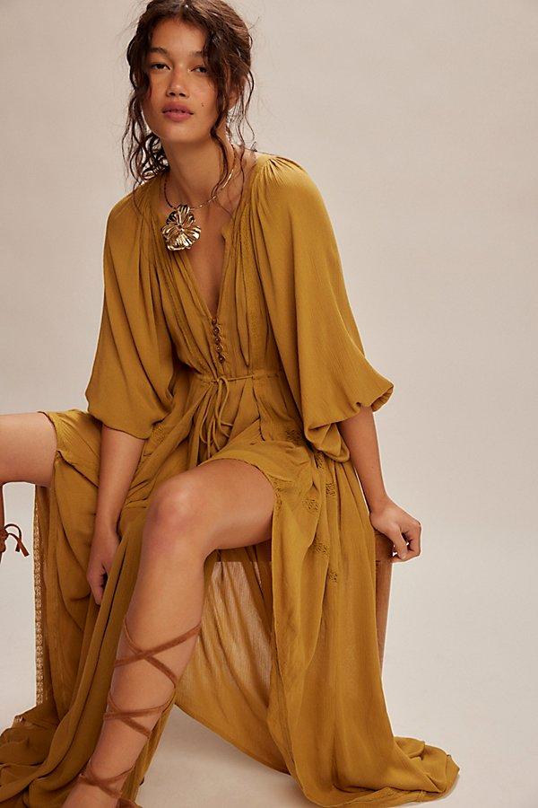 free people brown maxi dress Taking Sides Maxi Dress by free-est at Free People in Brown, Size: L
