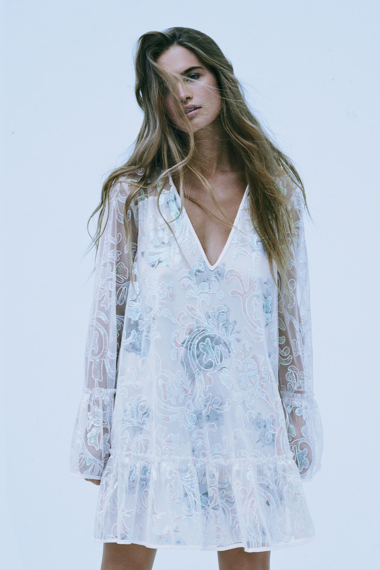 falling flowers frock