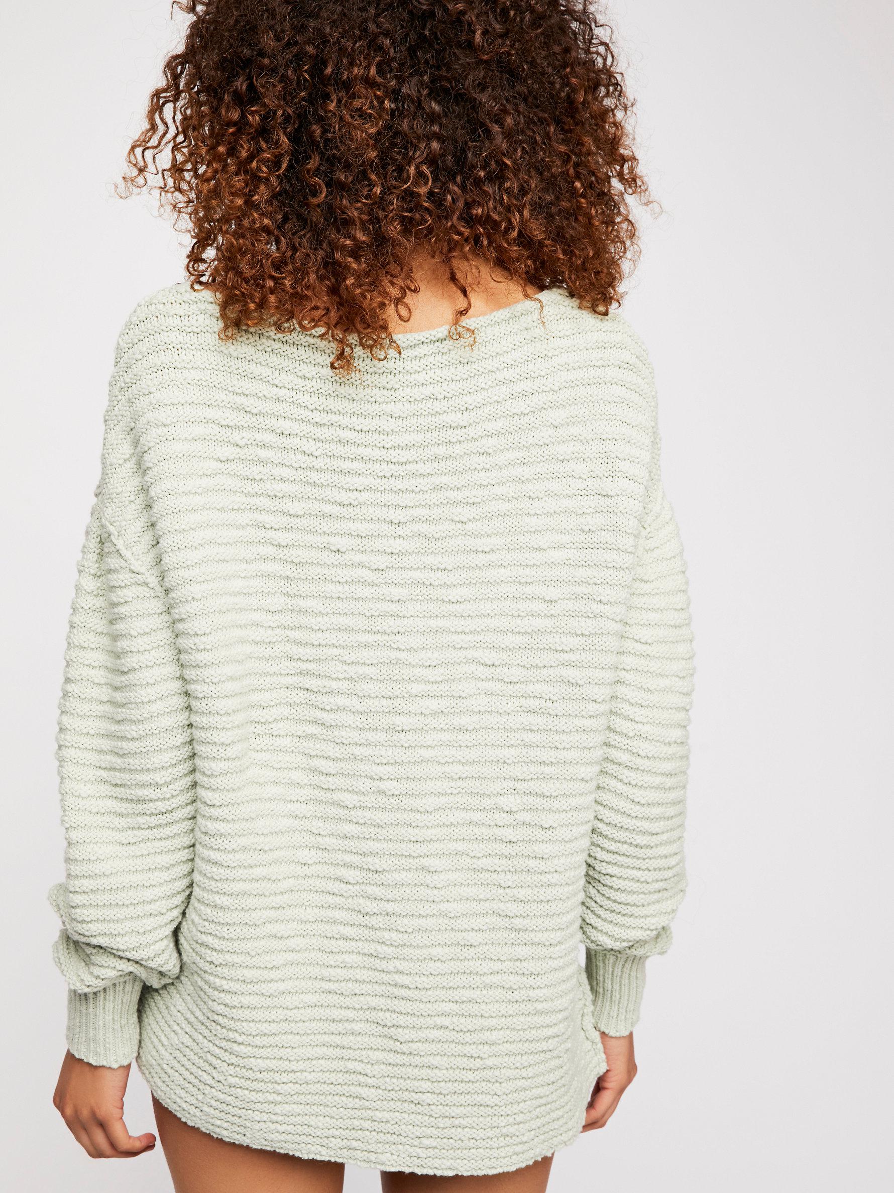 free people menace solid tunic sweater
