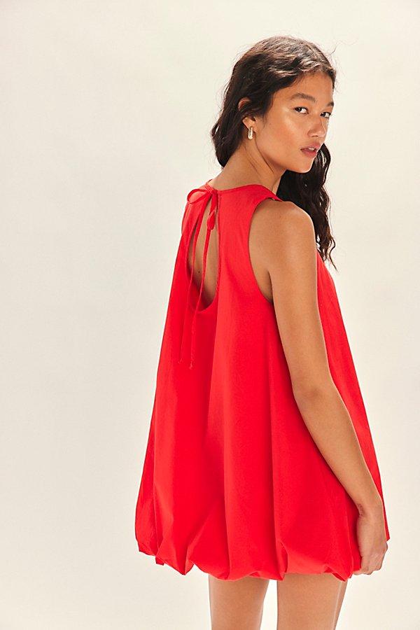 Free People Struttin' Bubble Mini Dress in Red | Lyst