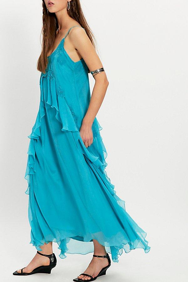sachin and babi light blue dress Long Sleeveless Bridesmaids Stretch Chiffon Dress