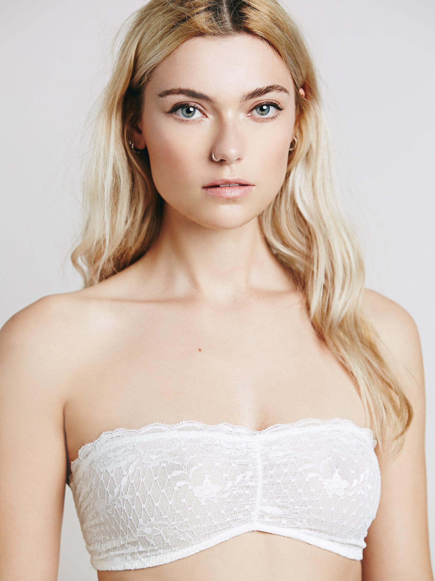Free People Essential Lace Bandeau in White