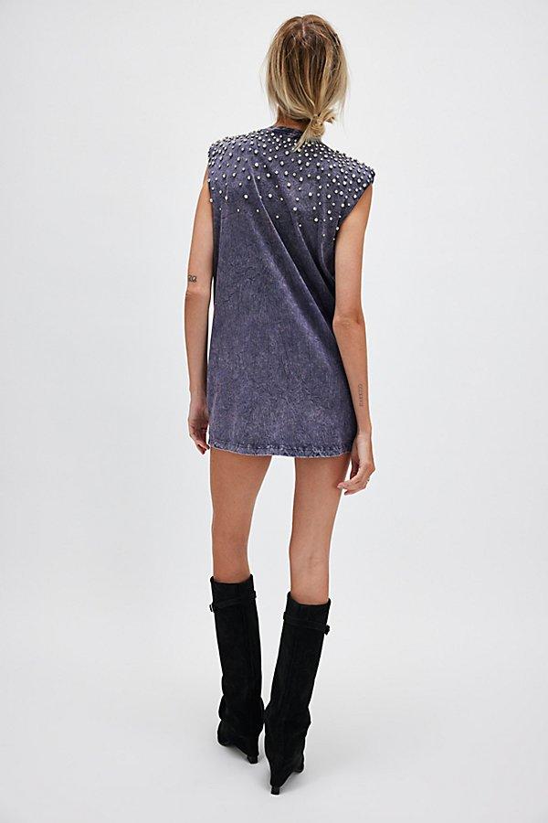 free people shooting star mini dress Free People Shooting Star Mini Dress in Blue