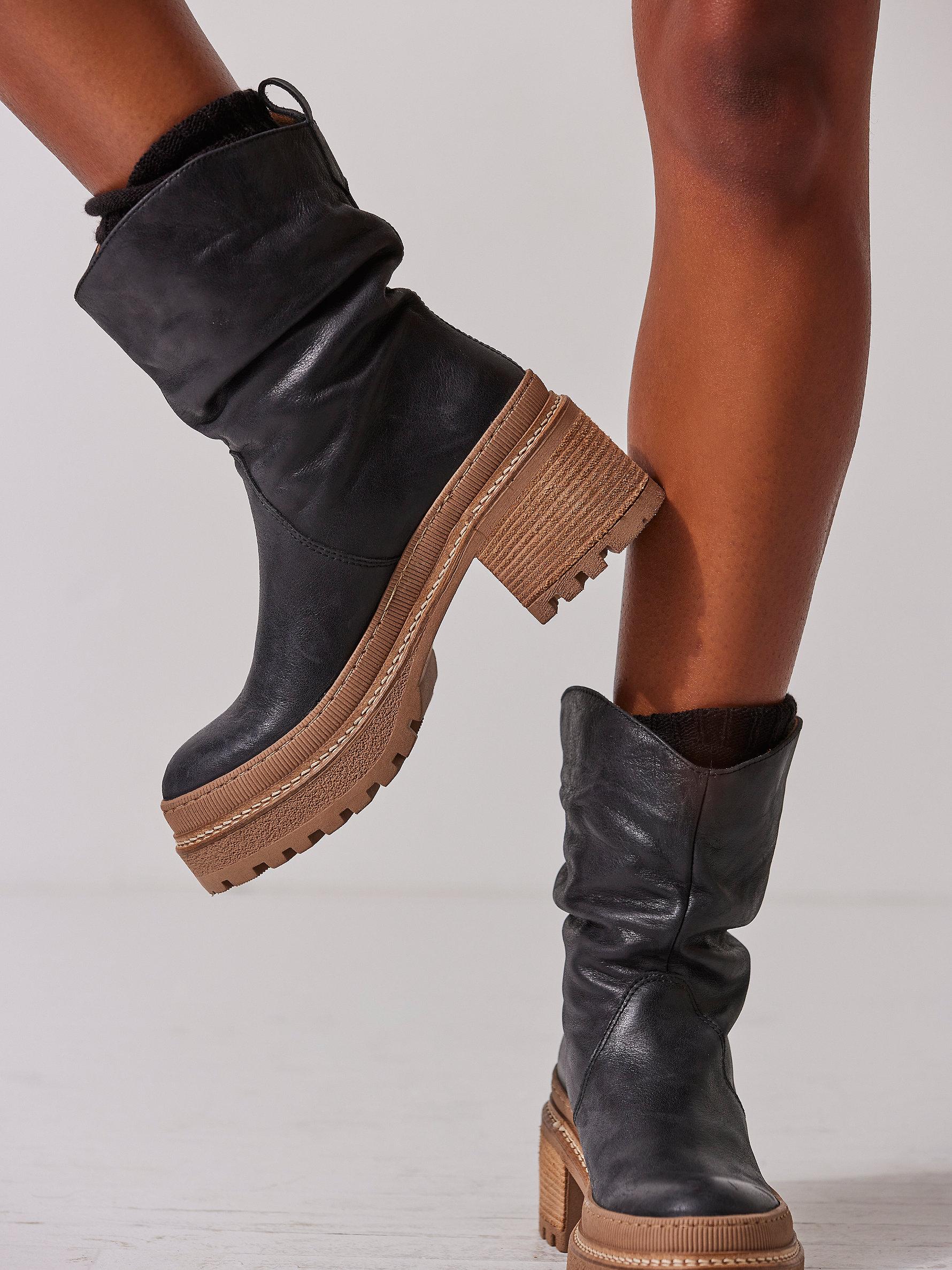 Free People Mel Slouch Boots in Black Lyst