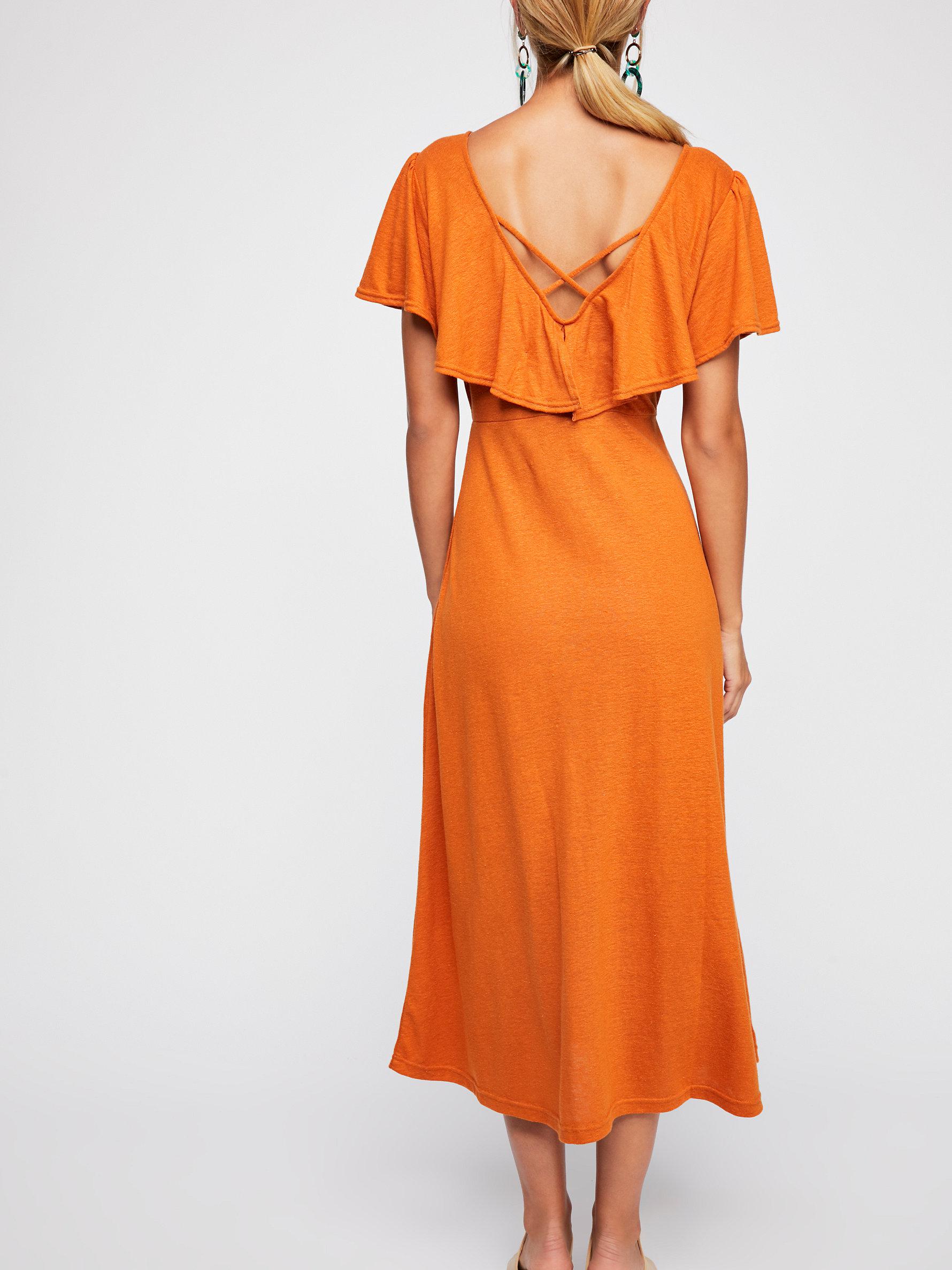 free people messenger midi dress
