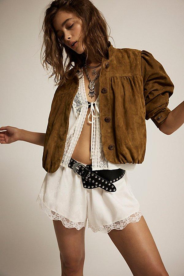 Free People Nimbus Suede Jacket in Brown Lyst