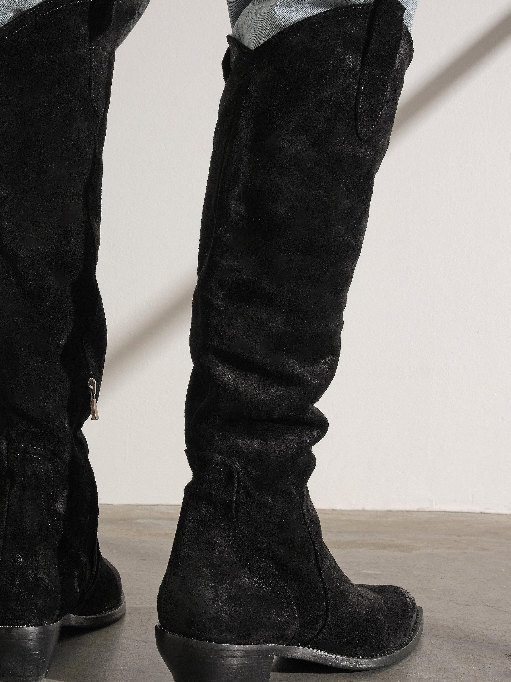 rue slouch western boots