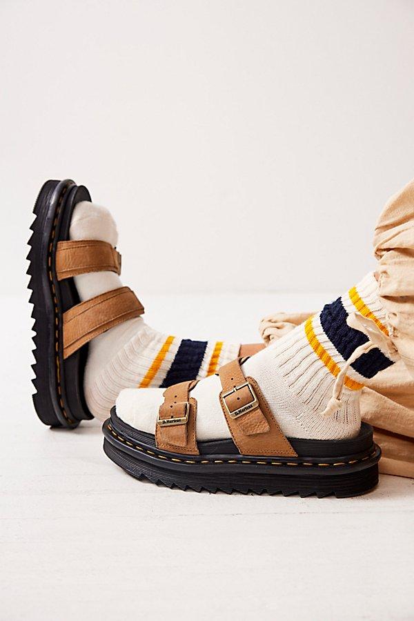 Dr. Martens Myles Sandals At Free People In Savannah Tan