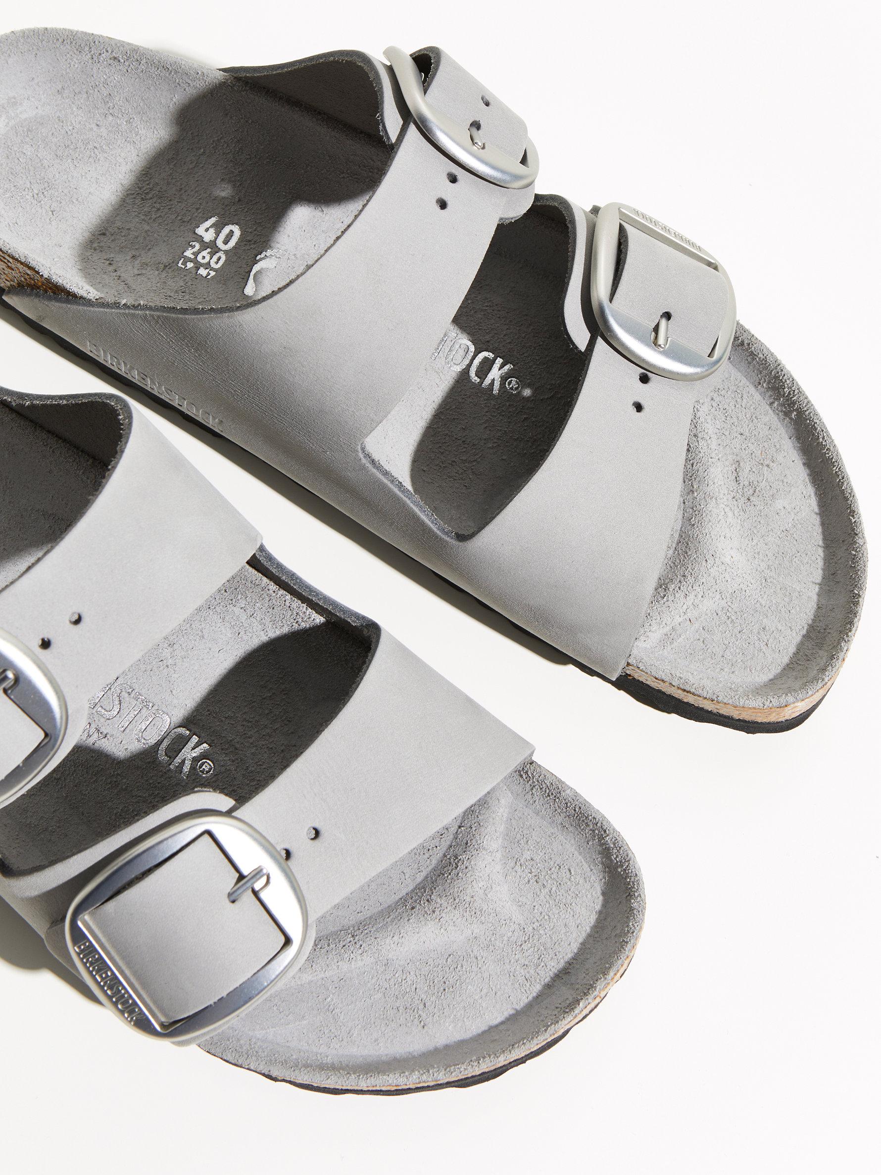 birkenstock big buckle dove gray