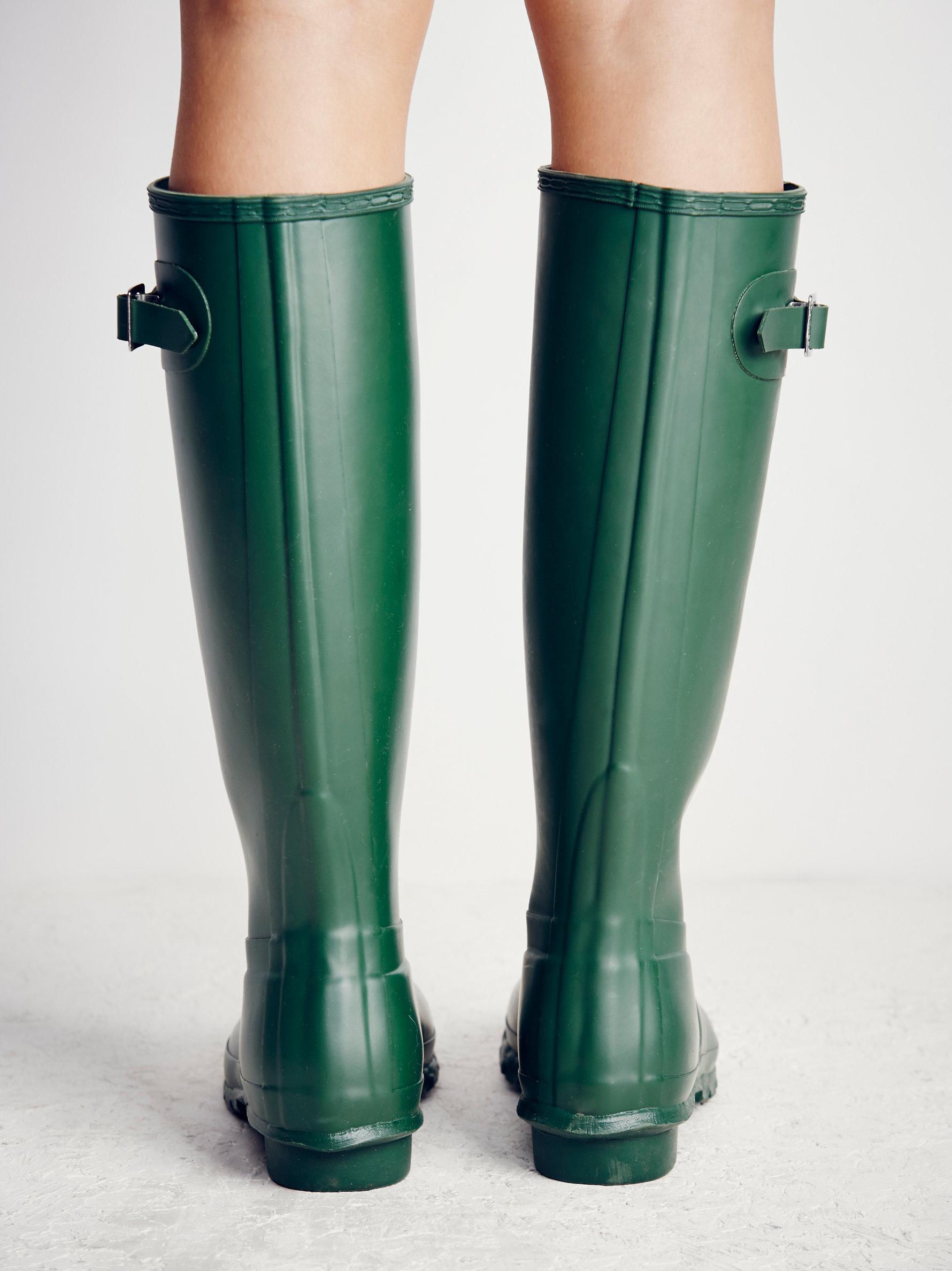 ladies green hunter wellies