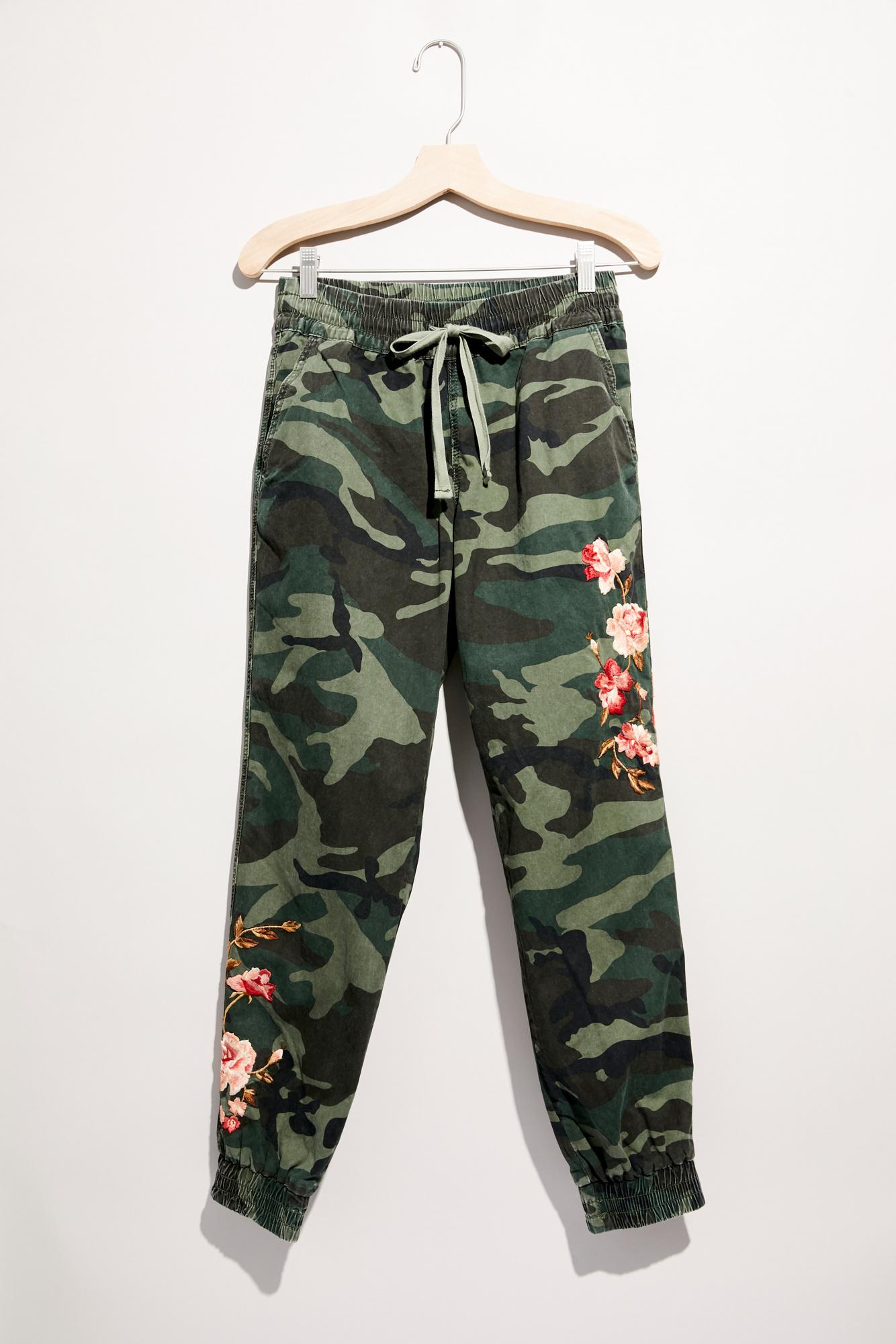 Free People Synthetic Camo Joggers By 