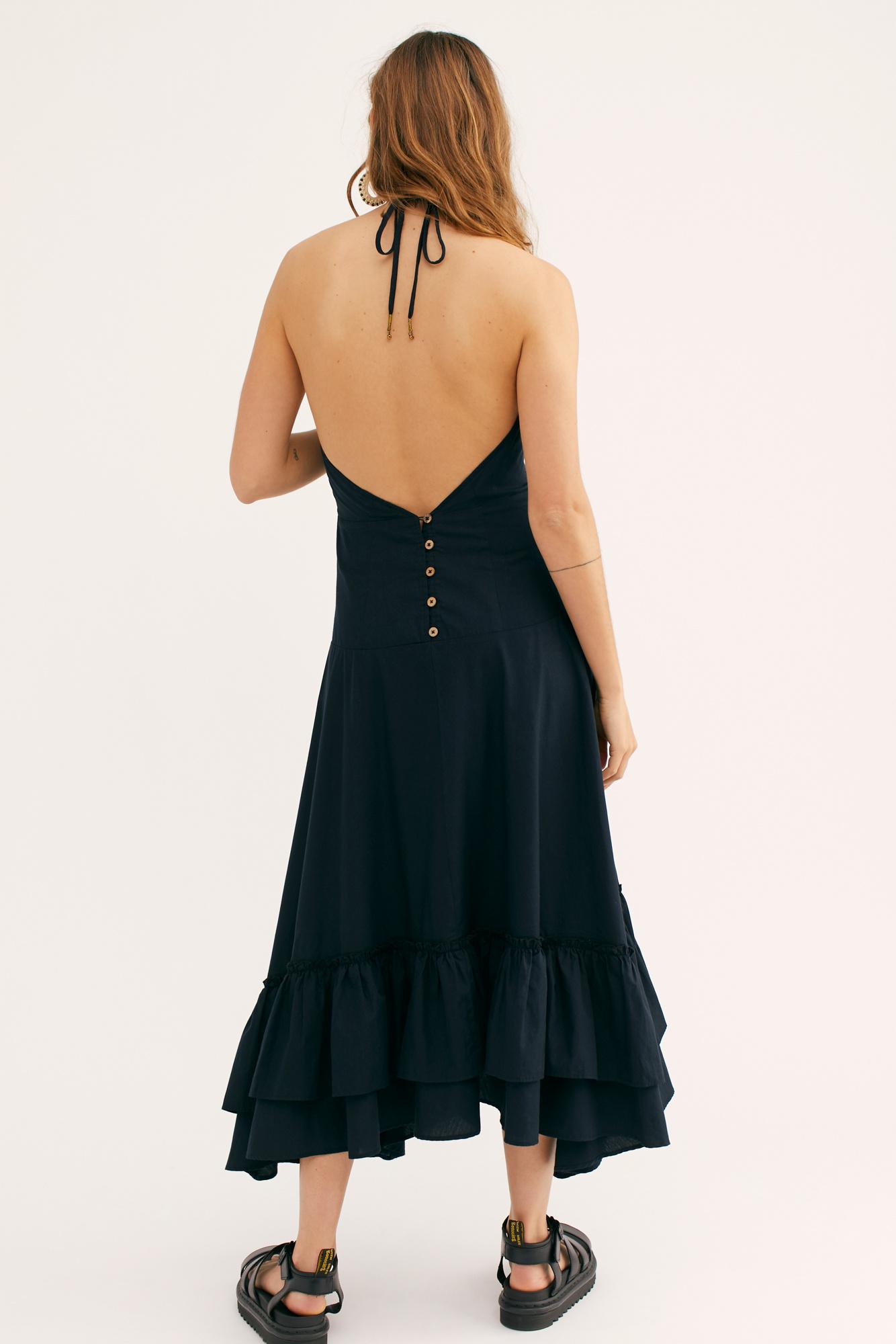 free people clara midi dress