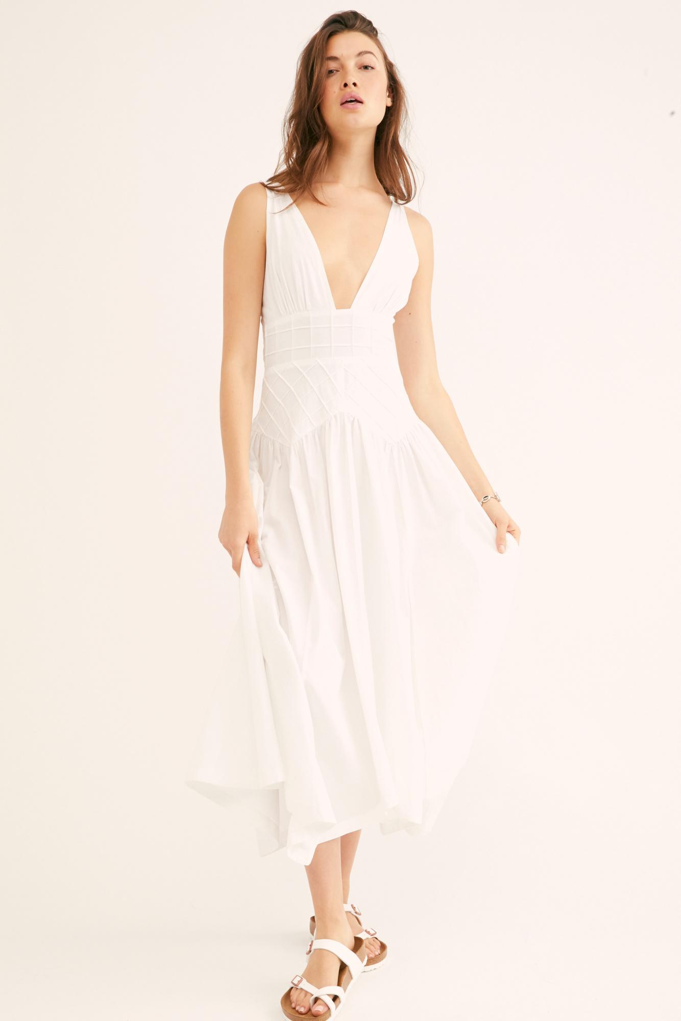 white midi dress summer
