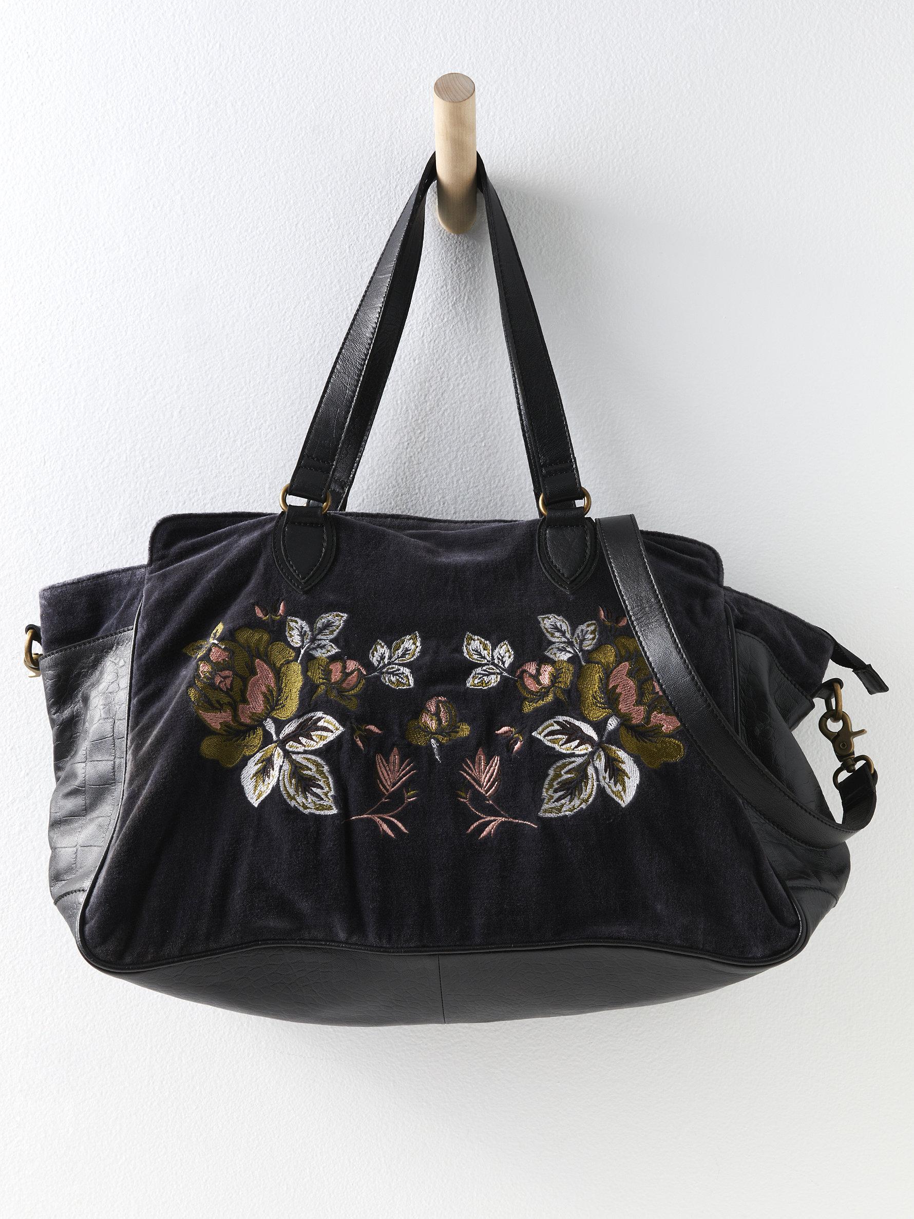 Blue & White Duchess crossbody handbag - Brushed Gold hardware | Cushette