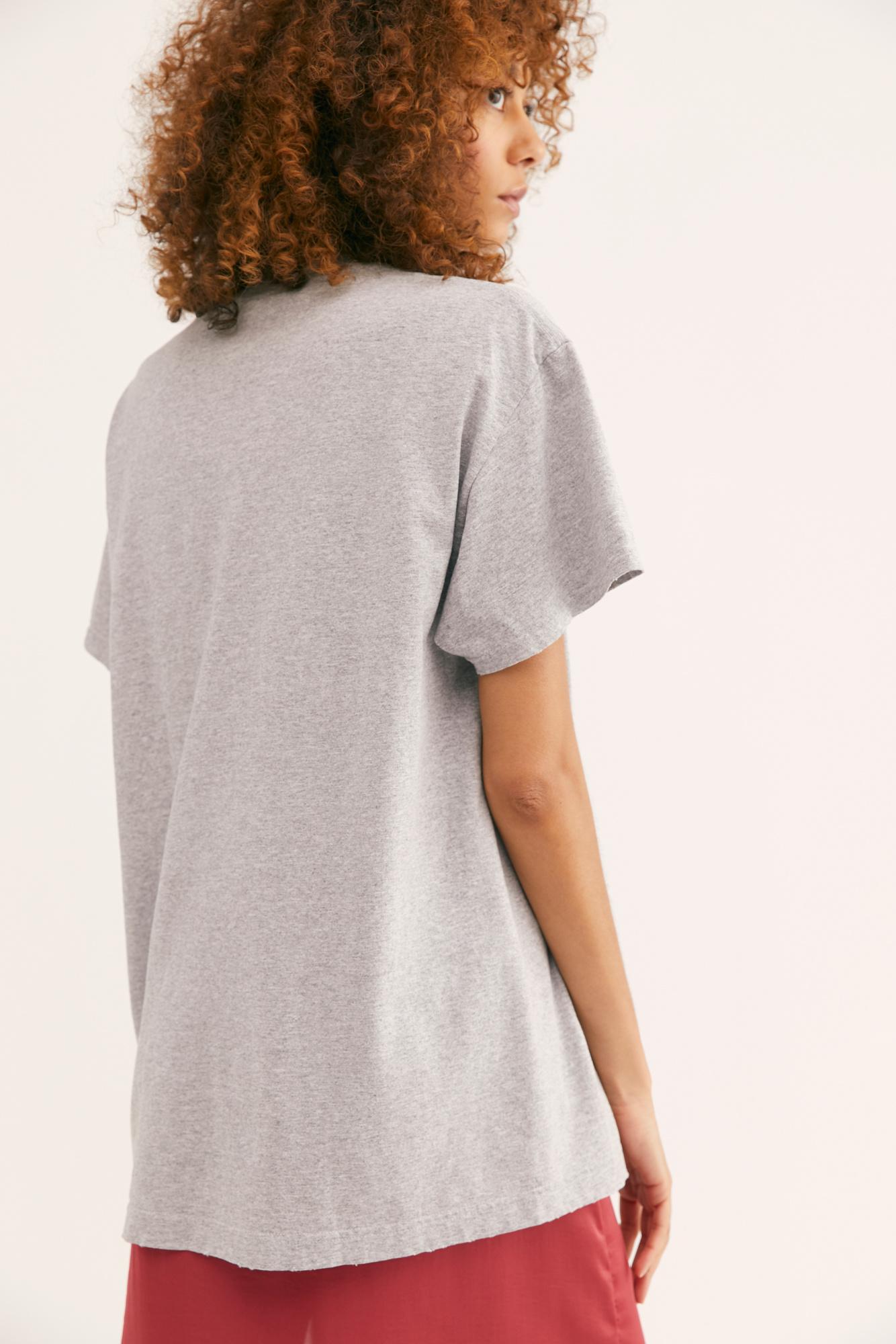 Free People Def Leppard Oversized Tee By Daydreamer in Gray | Lyst