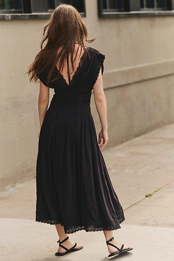 Free People Swimming Across The Sky Midi Dress in Blue