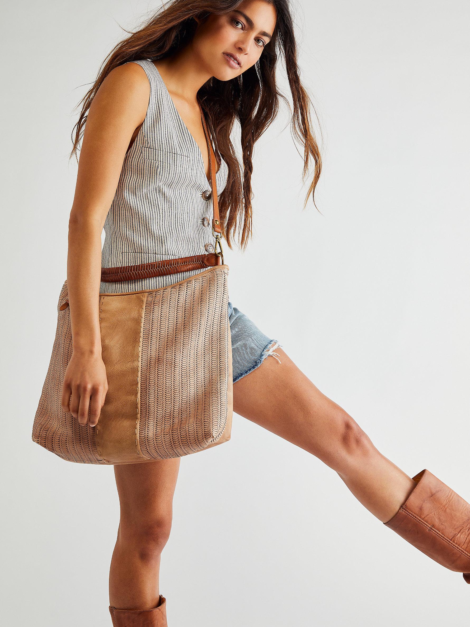 Free People Vista Vegan Hobo in Brown Lyst