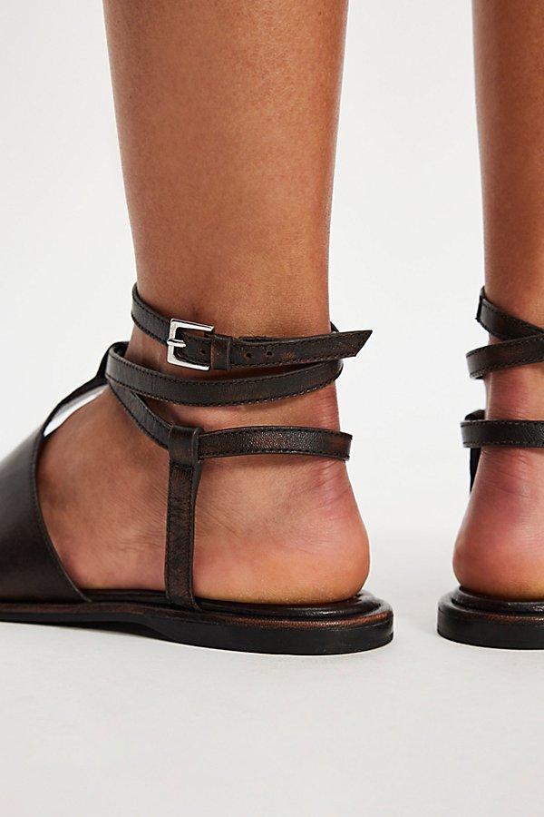 Free People All Aboard Asymmetric Sandals in Red Lyst