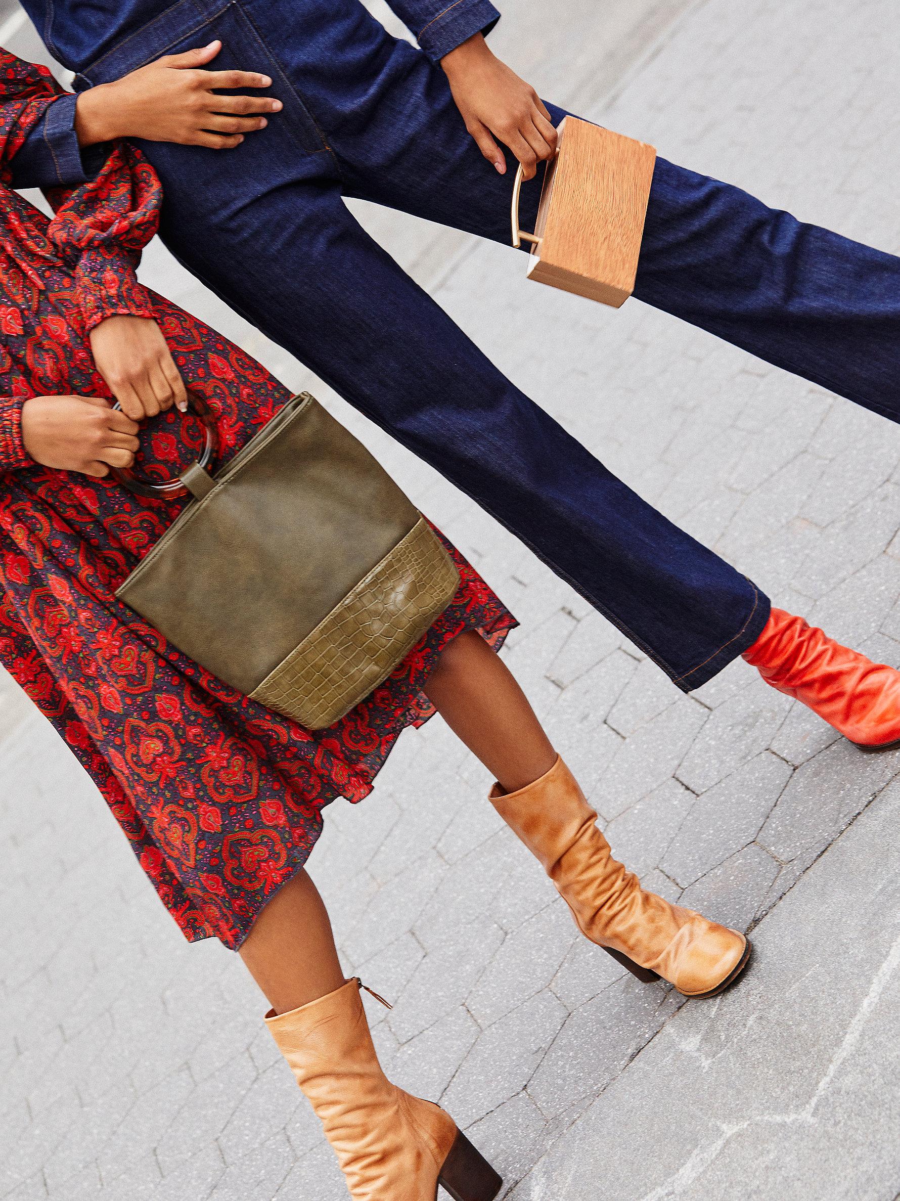 Free People Elle Block Heel Booties in 