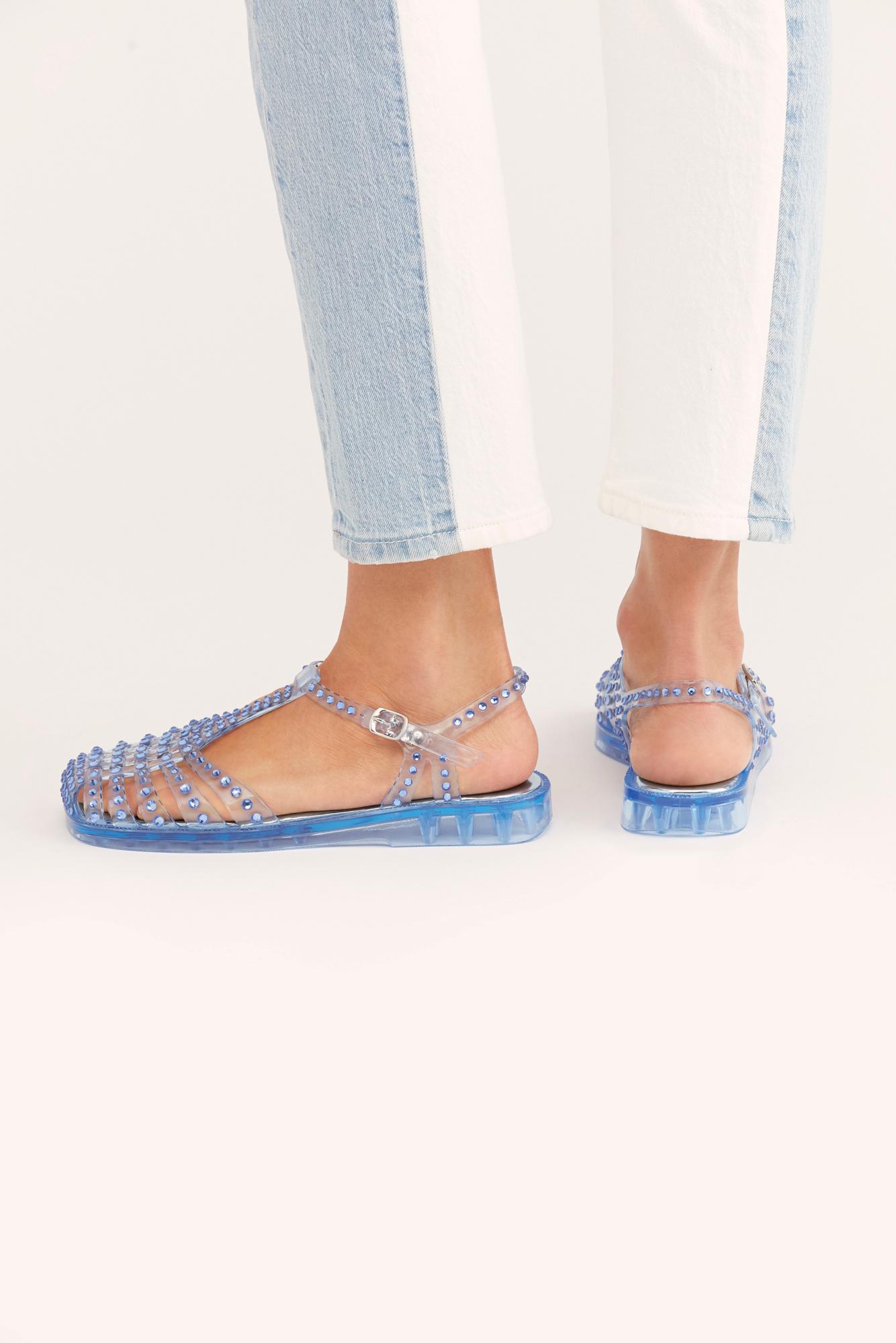 time travel jelly sandal