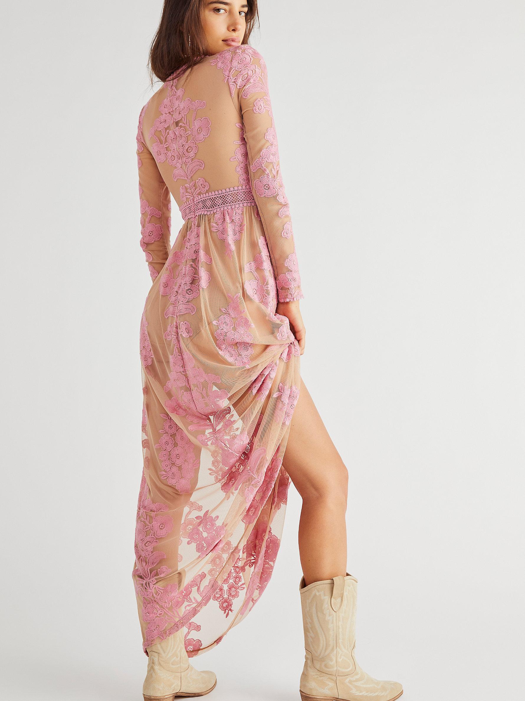Free People Temecula Maxi Dress in Pink | Lyst
