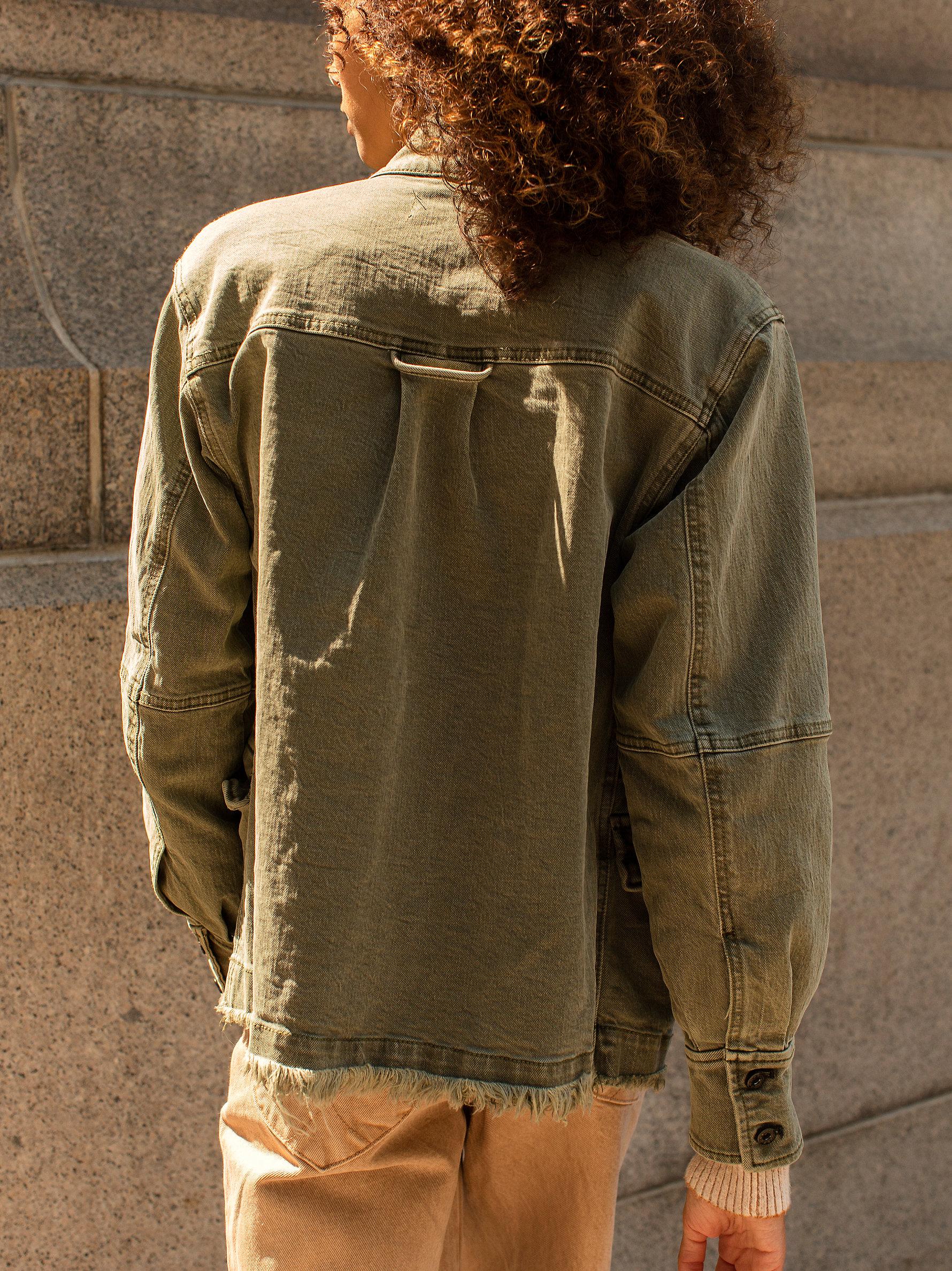 free people army shirt