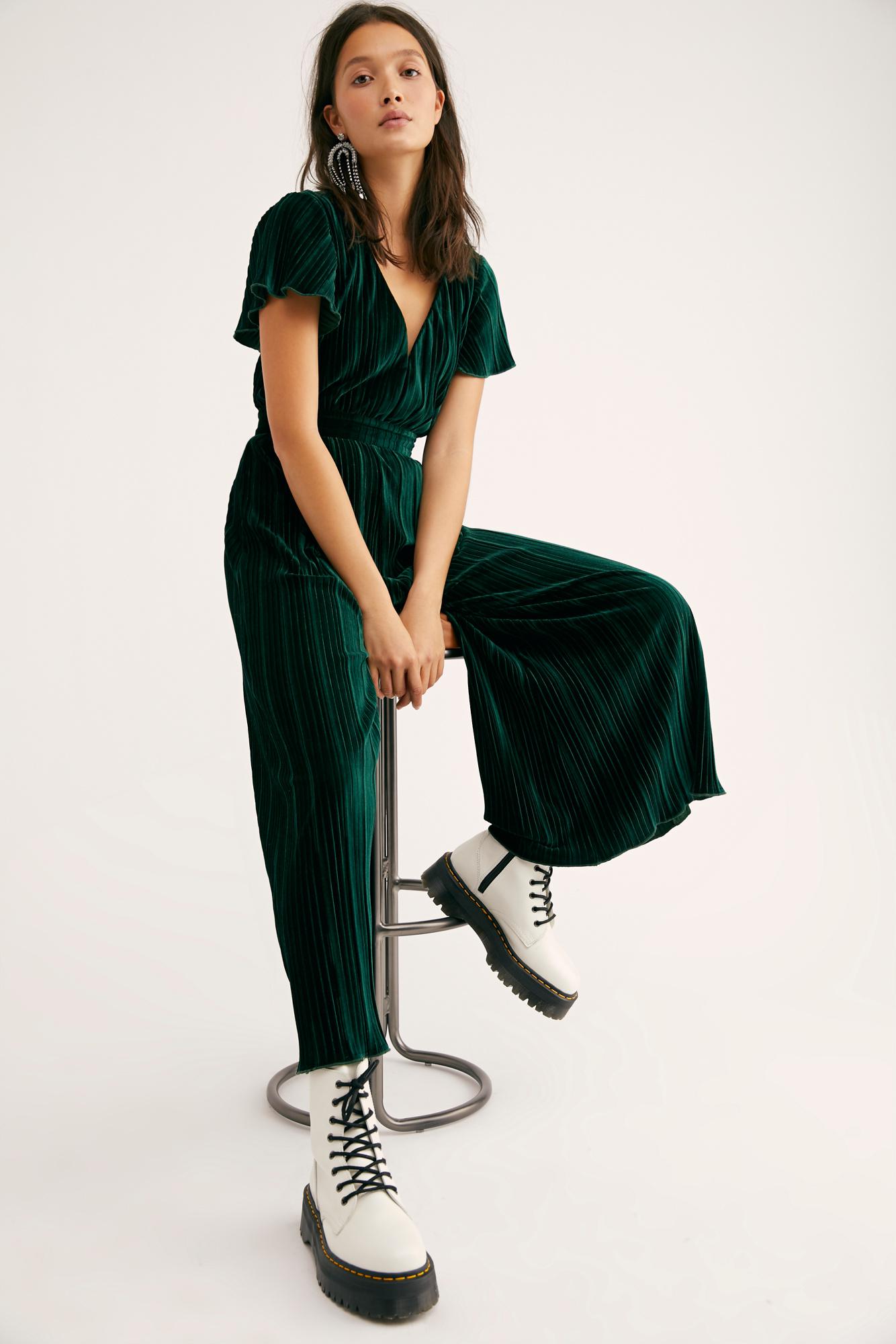 minkpink green jumpsuit