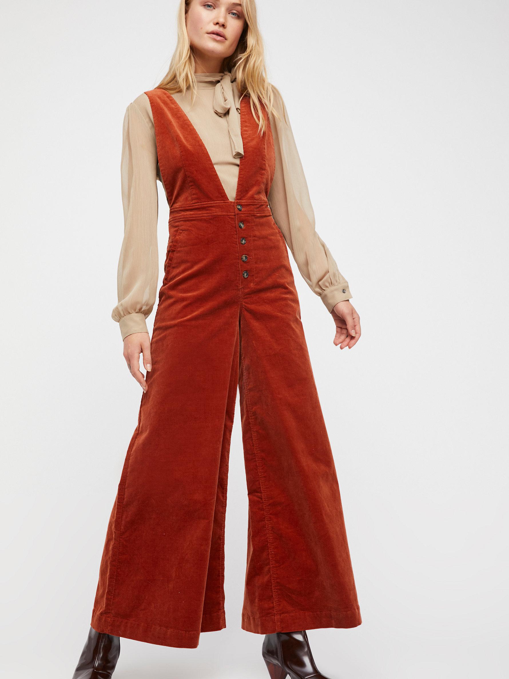 free people corduroy jumpsuit