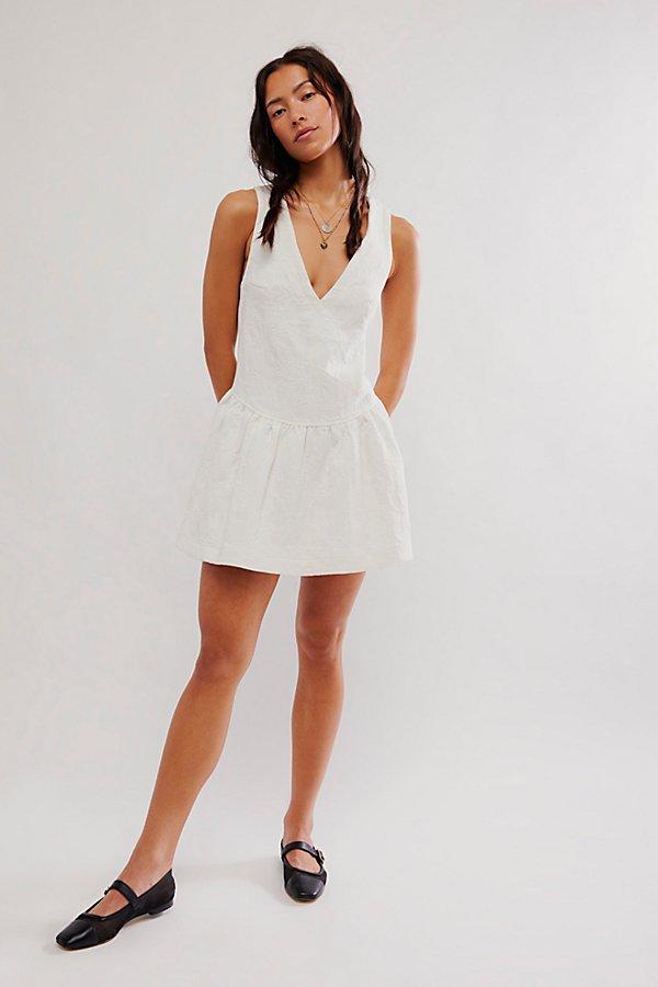 knee length dresses for ladies Free People Free-est Have A Thing For You Mini Dress  White Chocolate  Couture