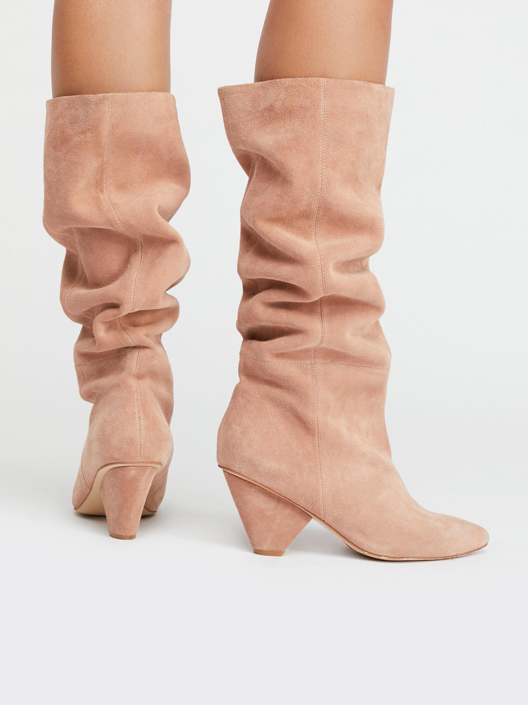 Free People Suede Modern Slouch Boot Lyst