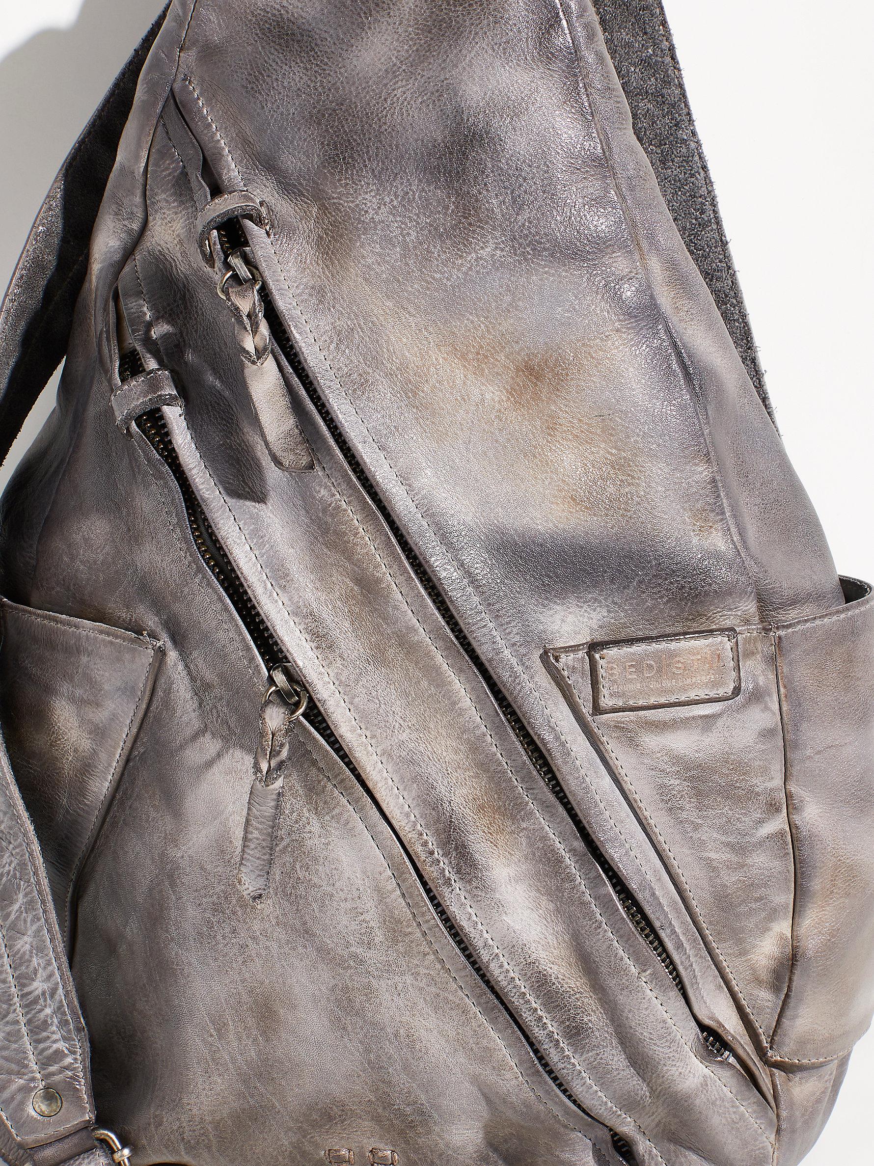 Free People Leather Bed Stu Tommie Backpack in Gray Lyst