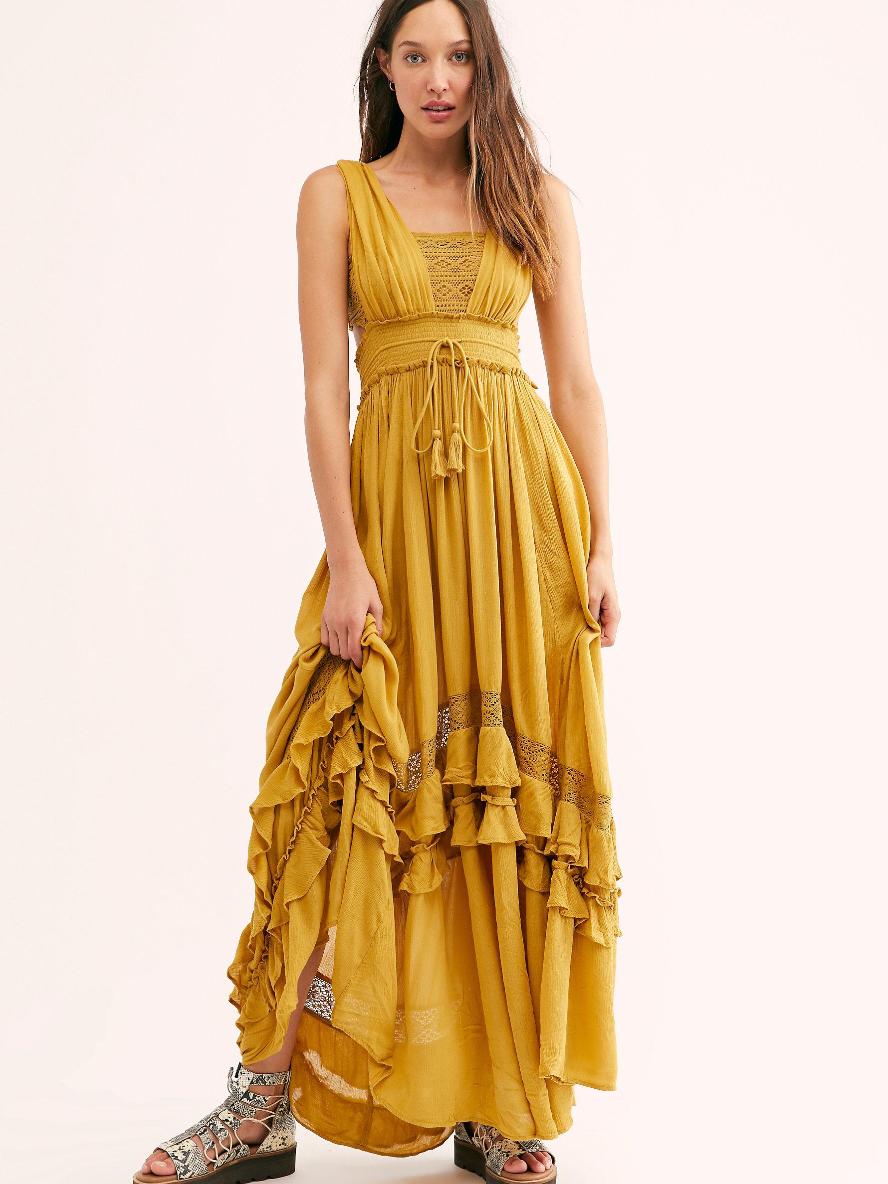 Free People Lace Santa Maria Maxi Dress 