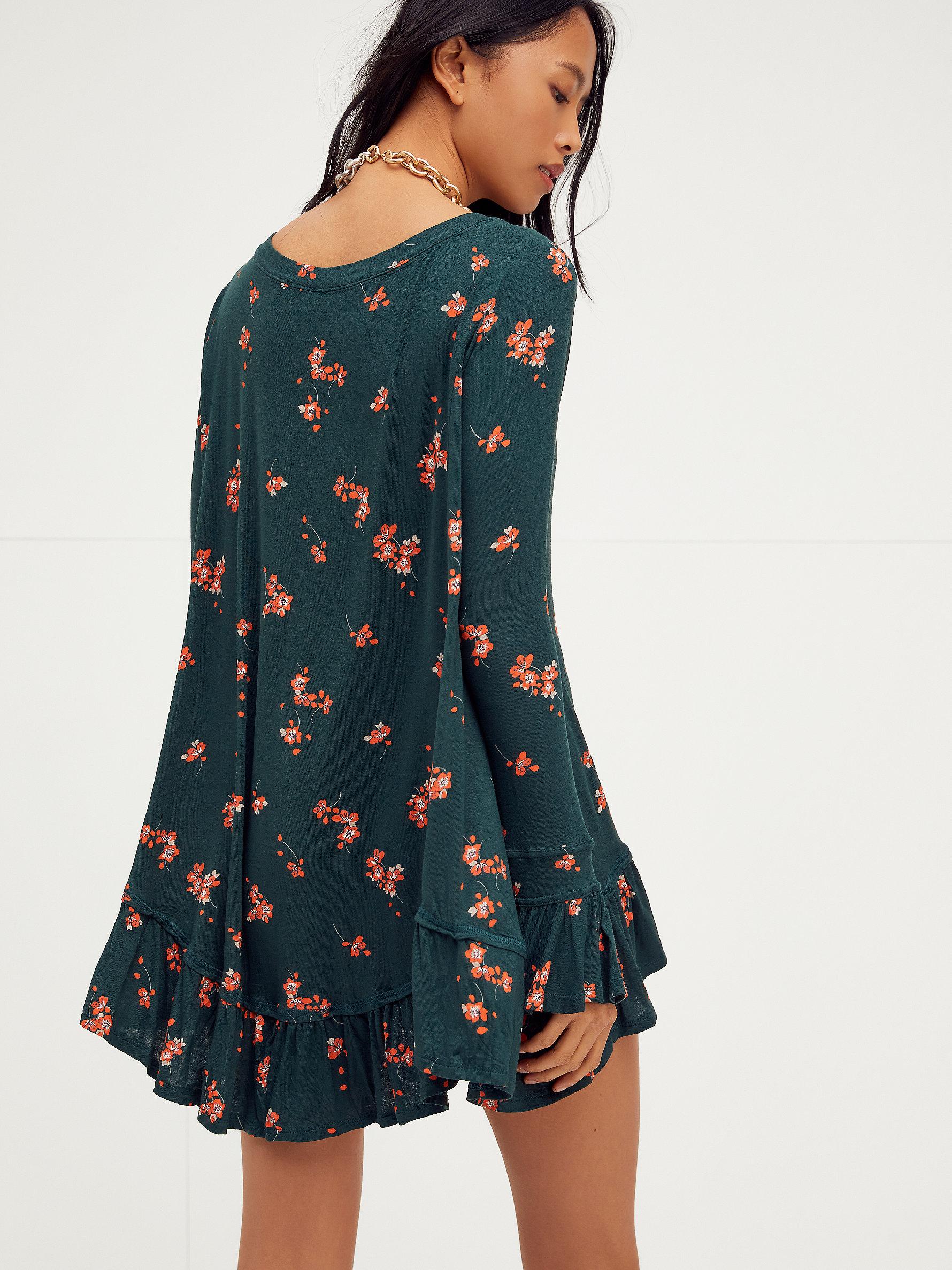 Olivia Printed Tunic in Emerald Combo 