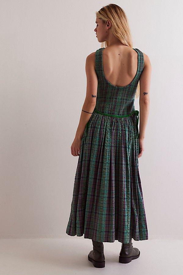 women's nightingale plaid midi dress Free People Nightingale Plaid Midi Dress