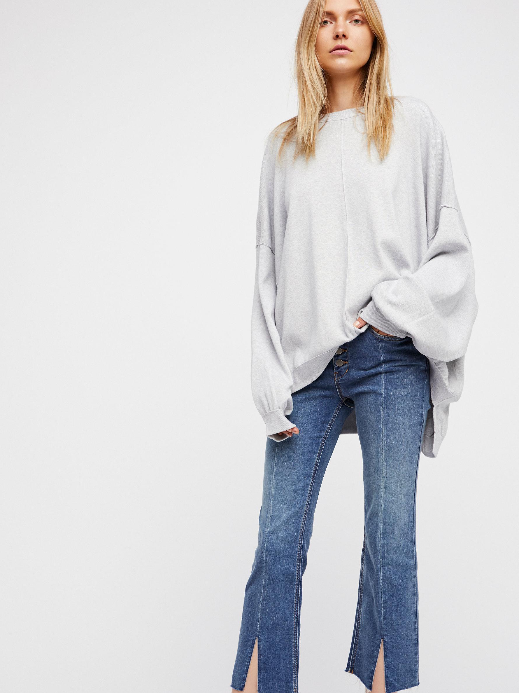 free people button up jeans